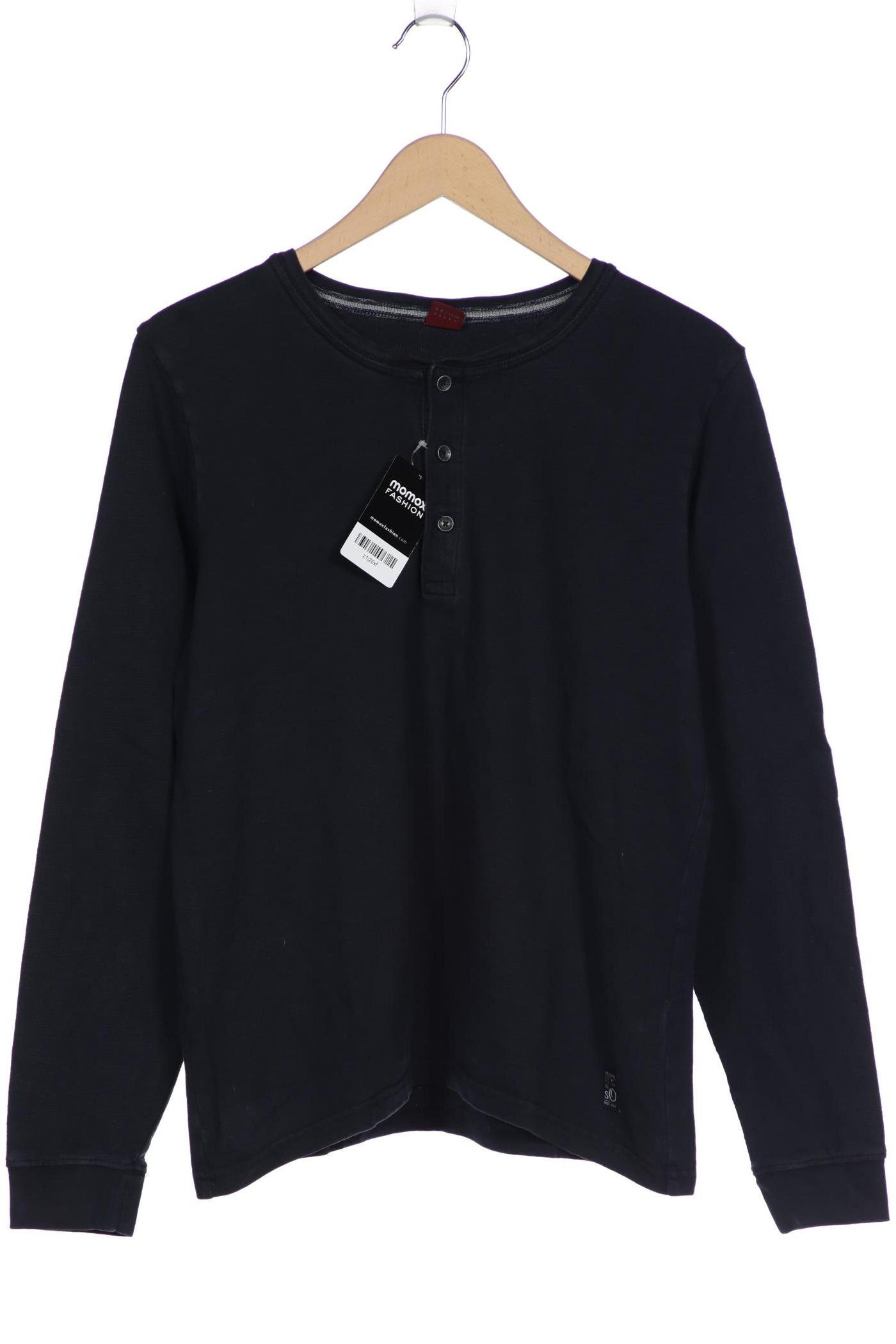 

s.Oliver Herren Langarmshirt, marineblau