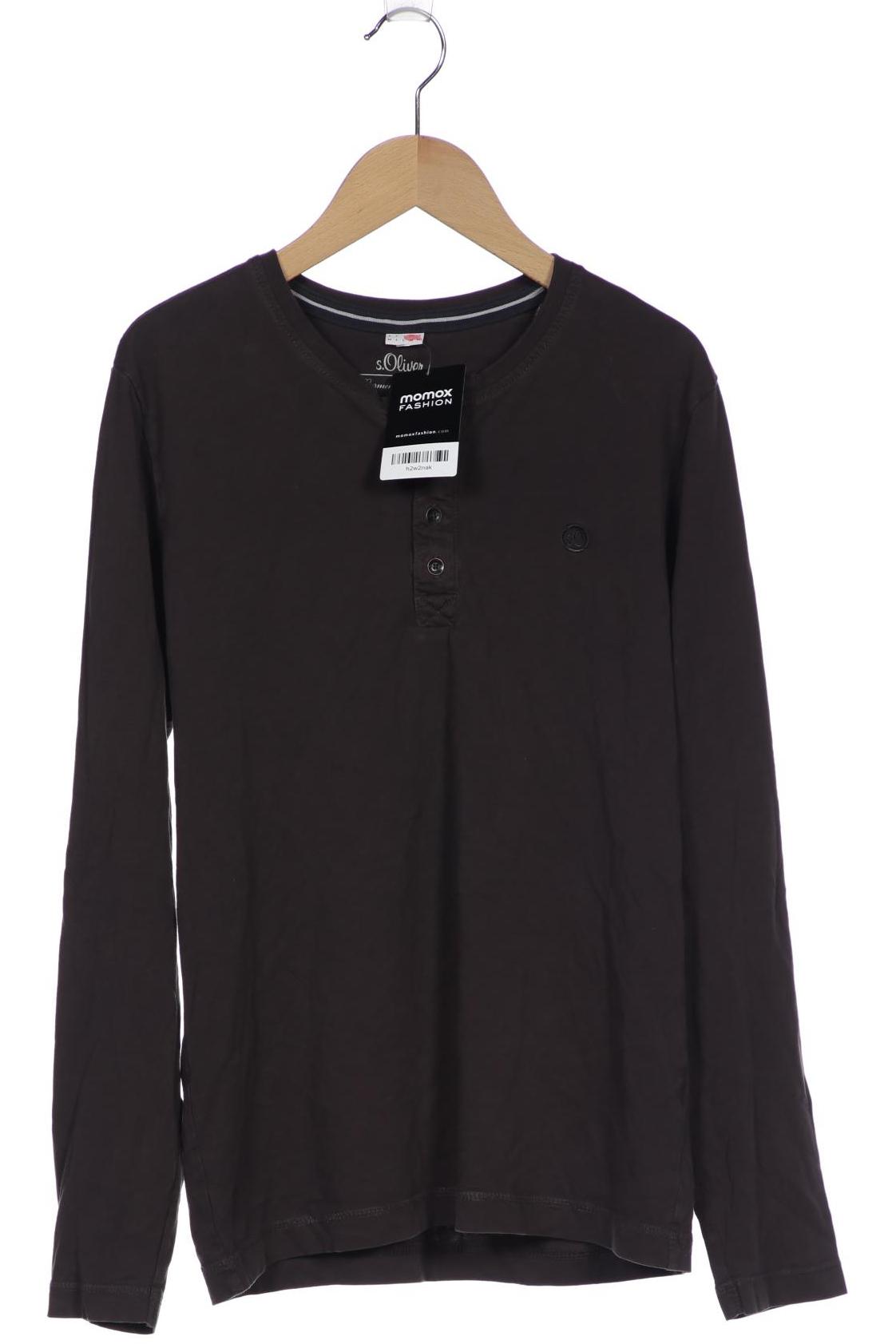 

s.Oliver Herren Langarmshirt, grau, Gr. 48