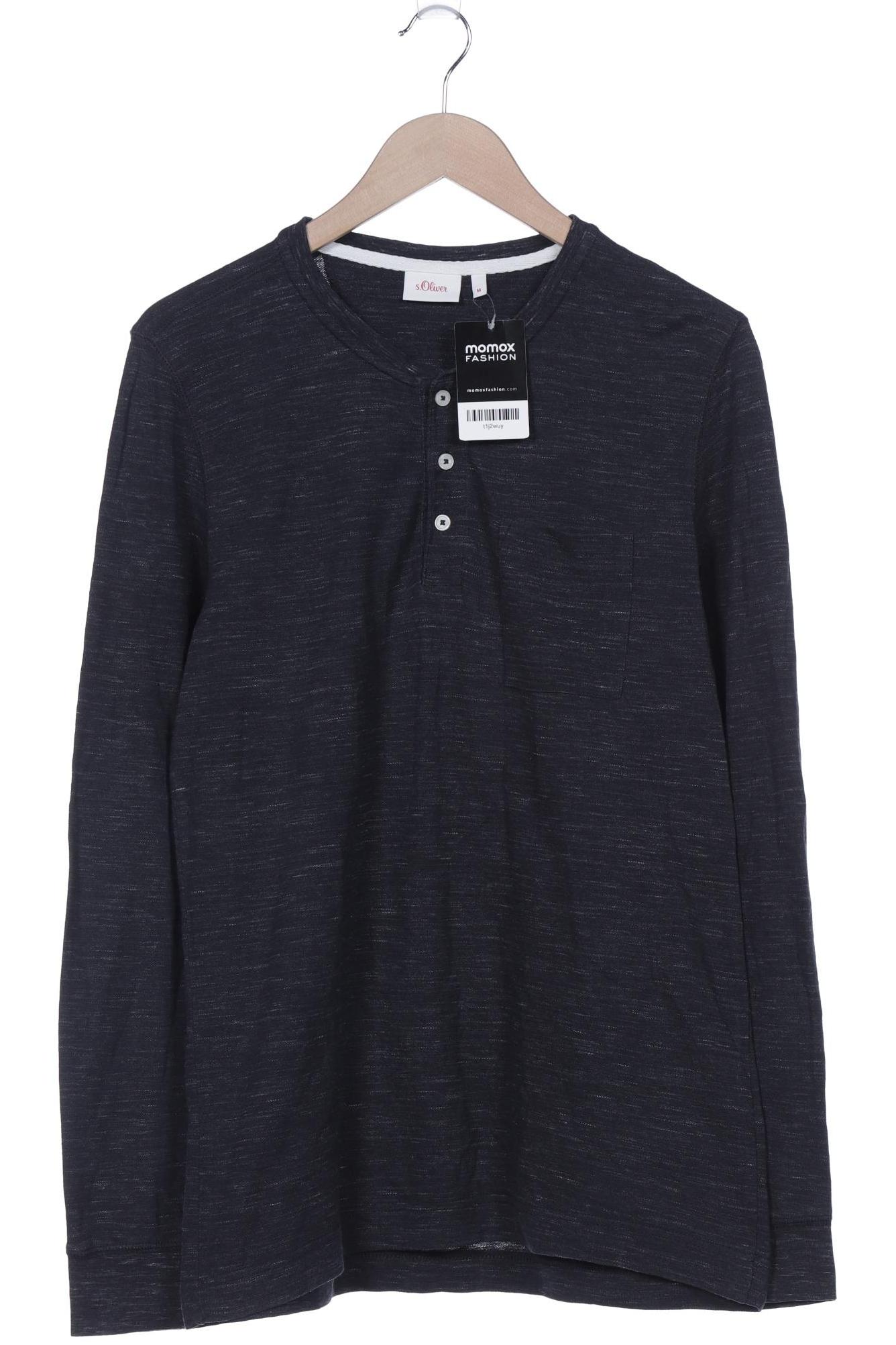 

s.Oliver Herren Langarmshirt, marineblau, Gr. 48