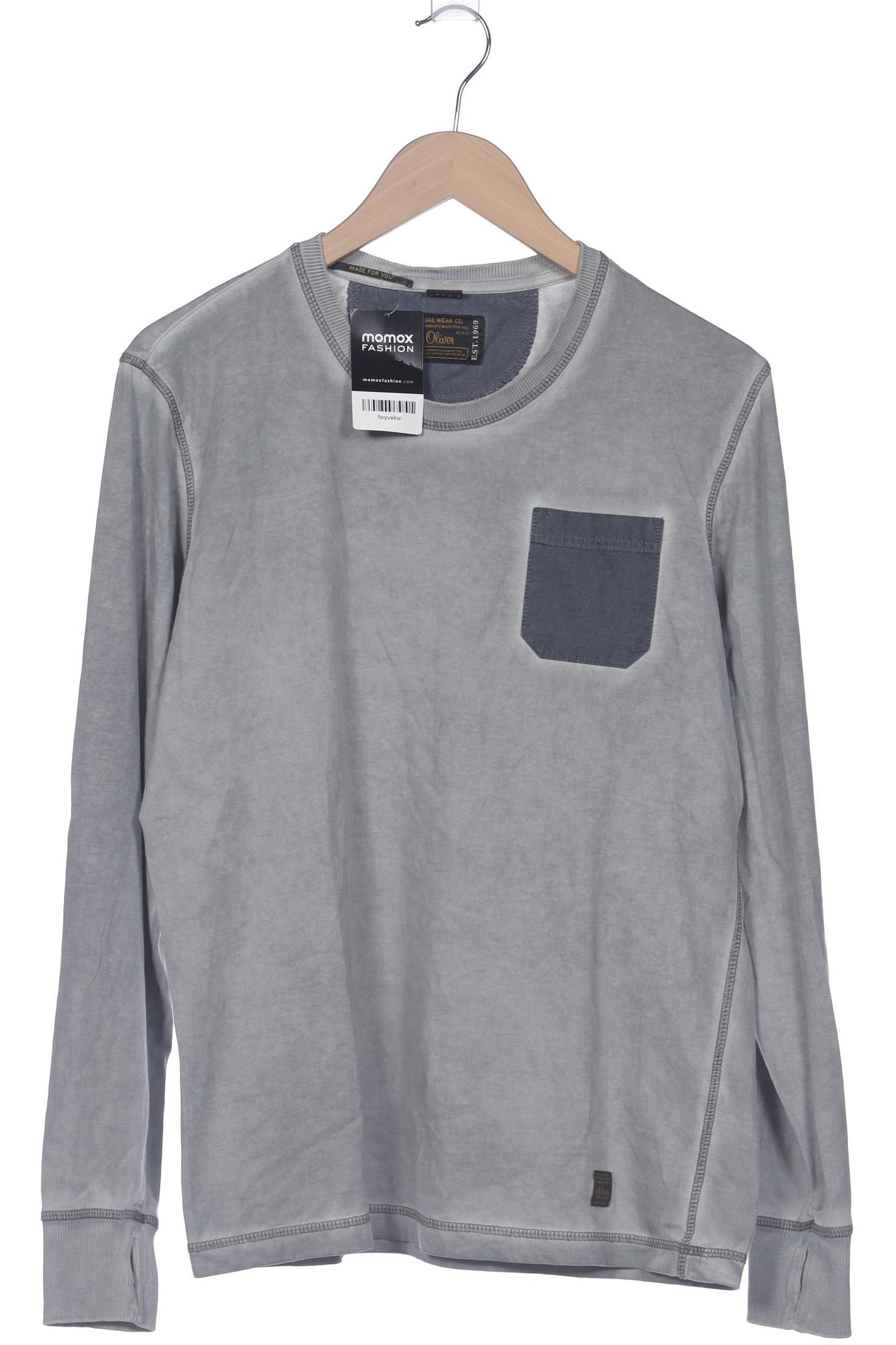 

s.Oliver Herren Langarmshirt, grau, Gr. 52