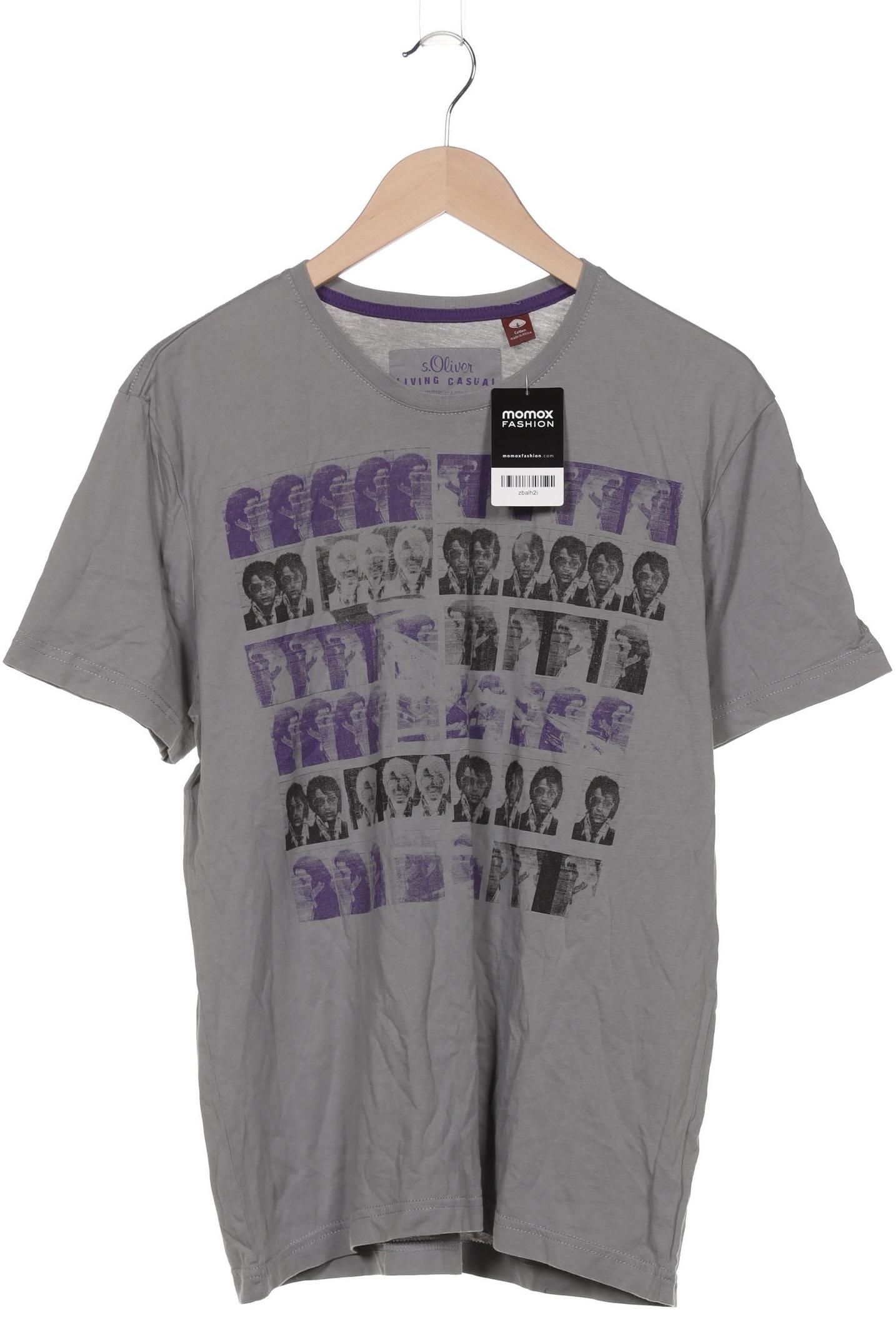 

s.Oliver Herren T-Shirt, grau, Gr. 52