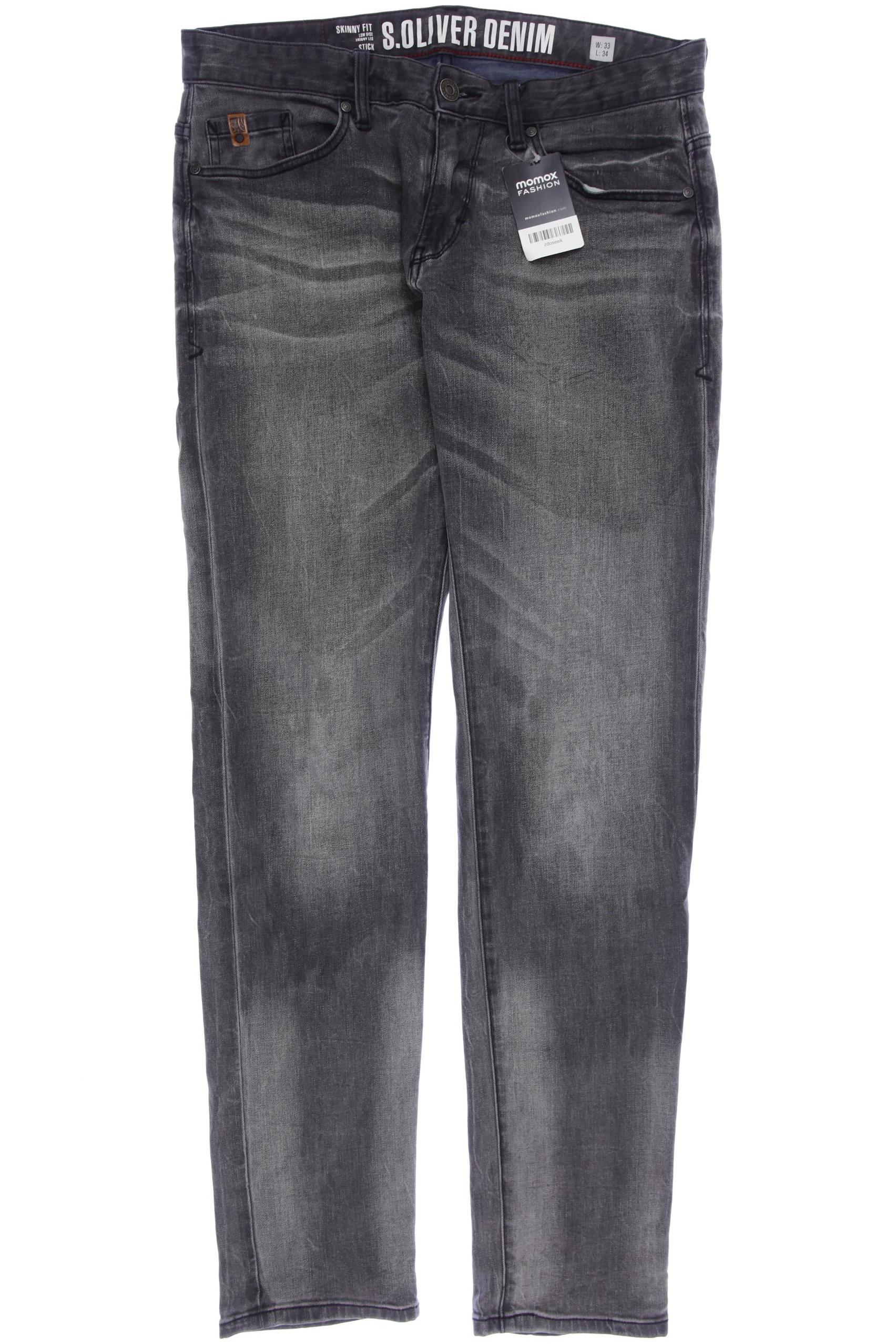 

s.Oliver Herren Jeans, grau, Gr. 33
