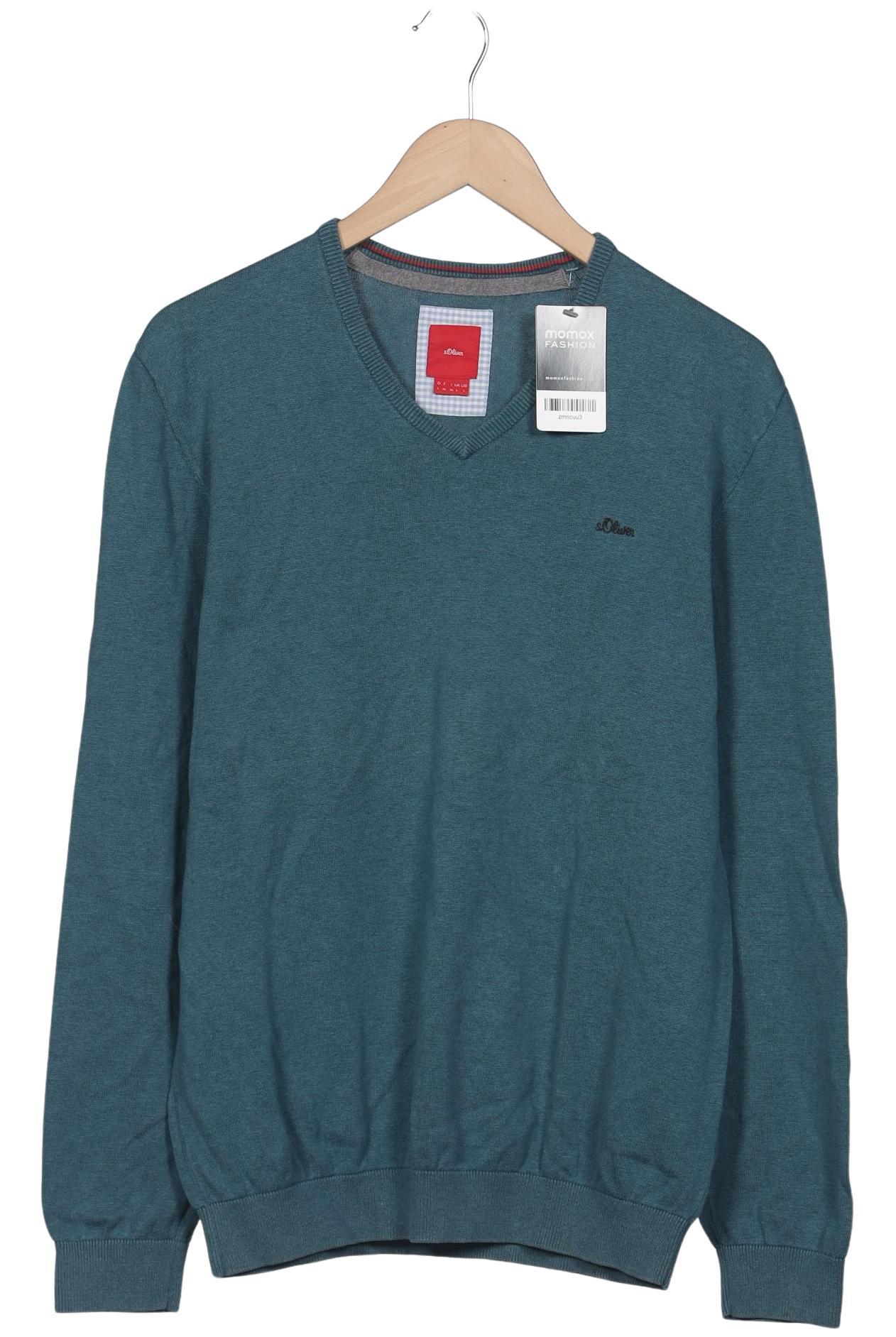 Thumbnail - s.Oliver Herren Pullover, türkis, Gr. 52