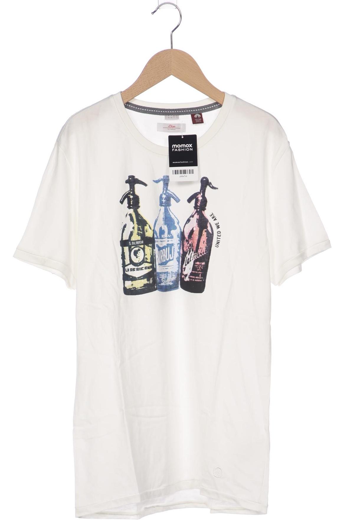 

s.Oliver Herren T-Shirt, cremeweiß, Gr. 52