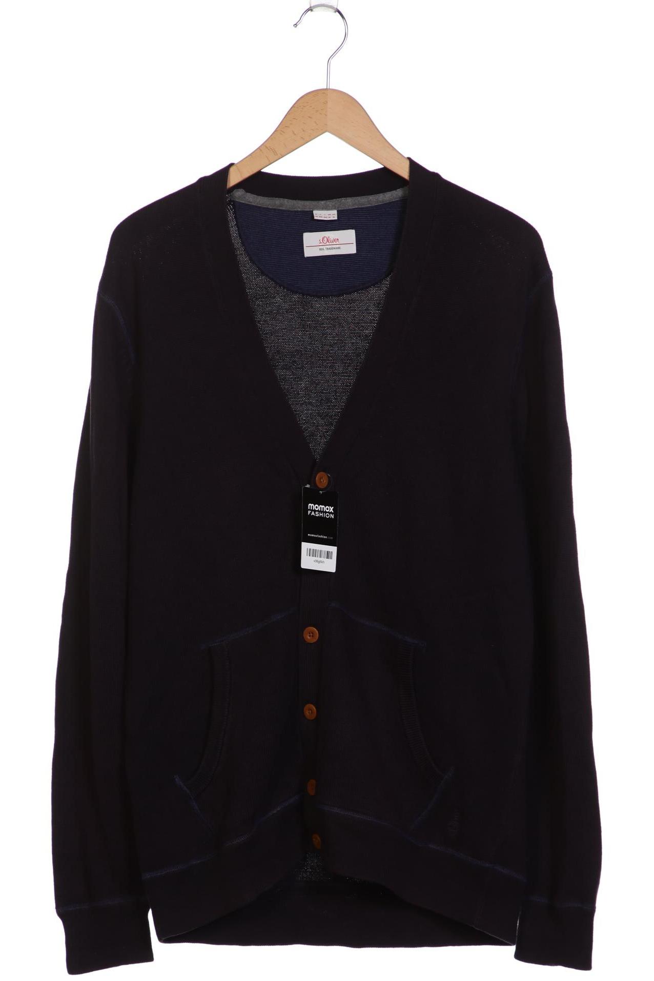 

s.Oliver Herren Strickjacke, marineblau, Gr. 54