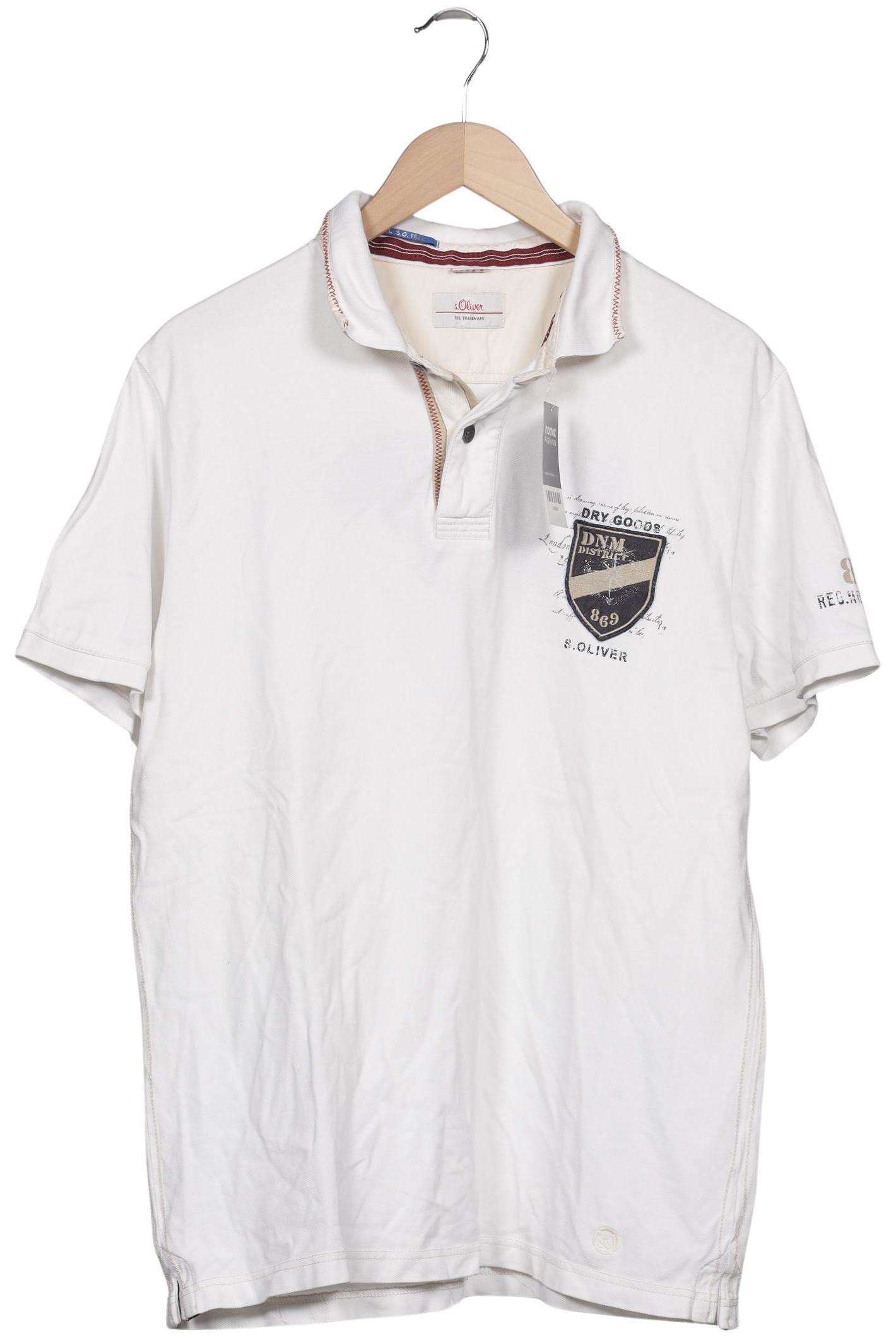 

s.Oliver Herren Poloshirt, weiß, Gr. 54