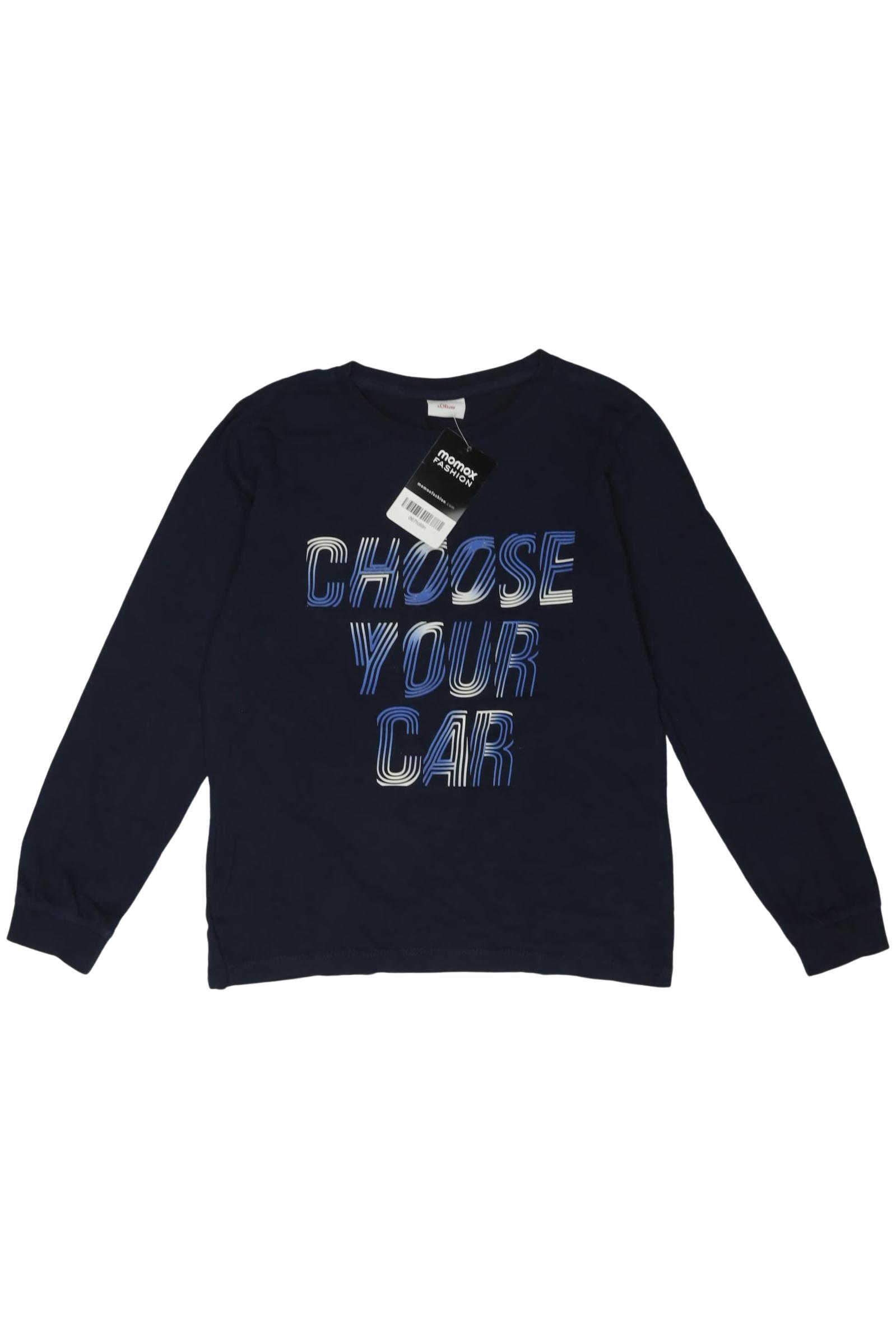 

s.Oliver Jungen Langarmshirt, marineblau, Gr. 128