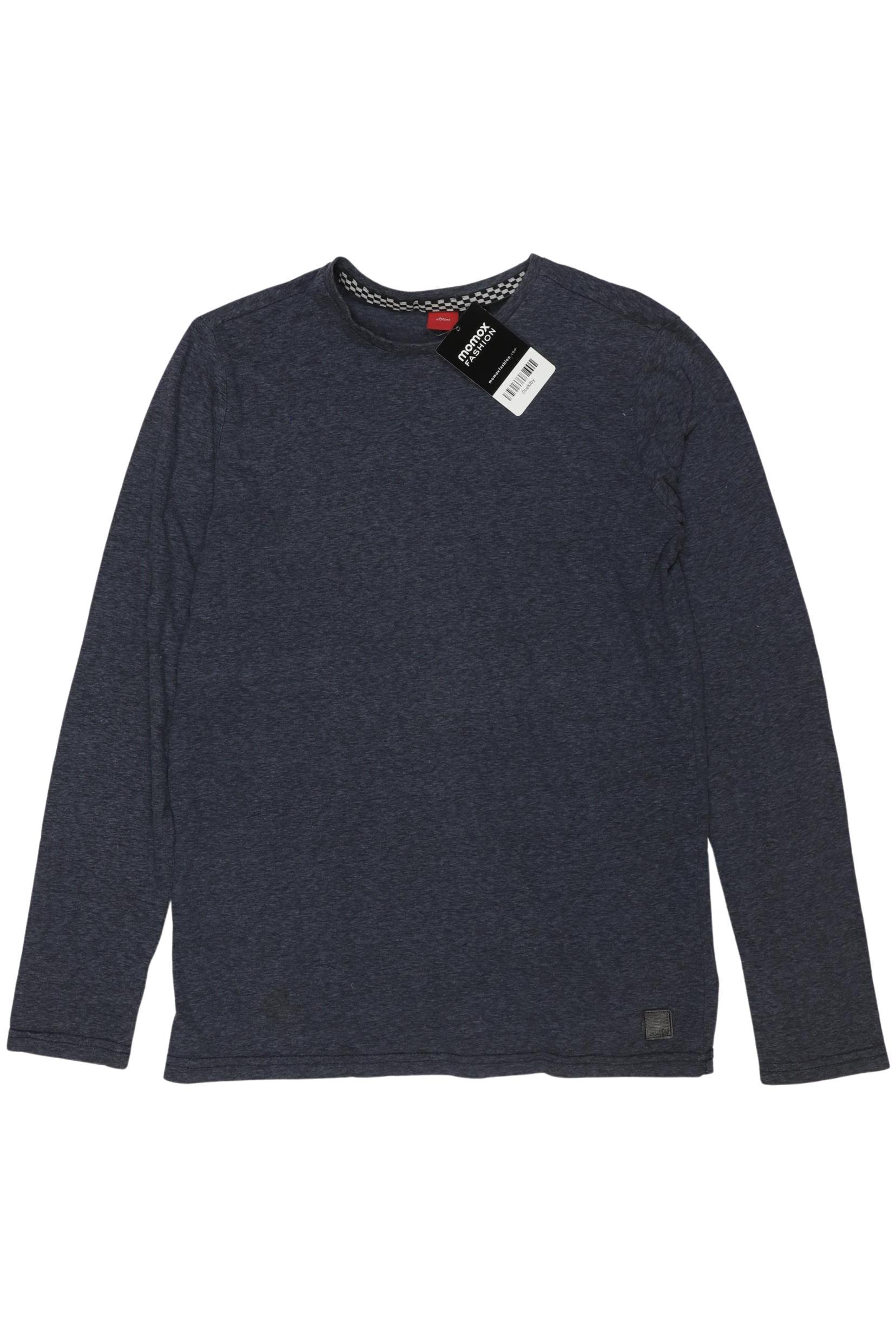 

s.Oliver Herren Langarmshirt, marineblau, Gr. 164