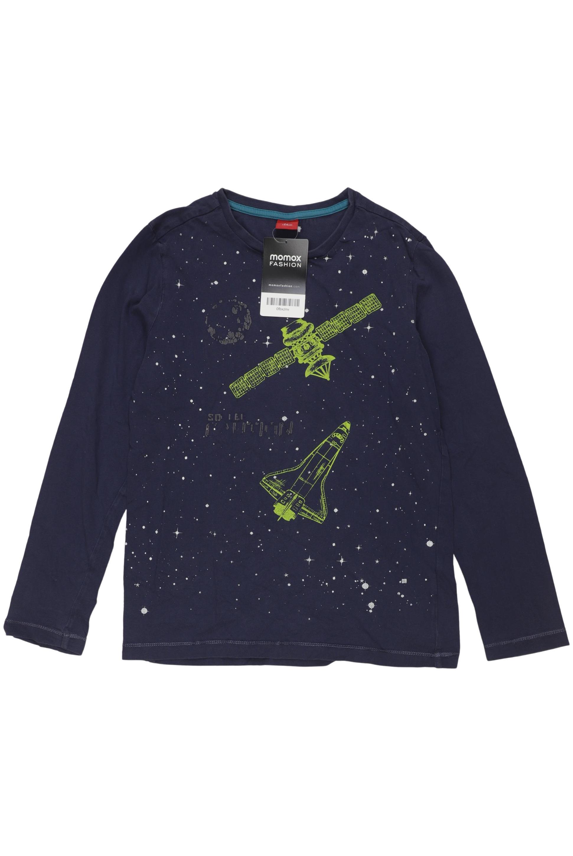 

s.Oliver Jungen Langarmshirt, marineblau, Gr. 140