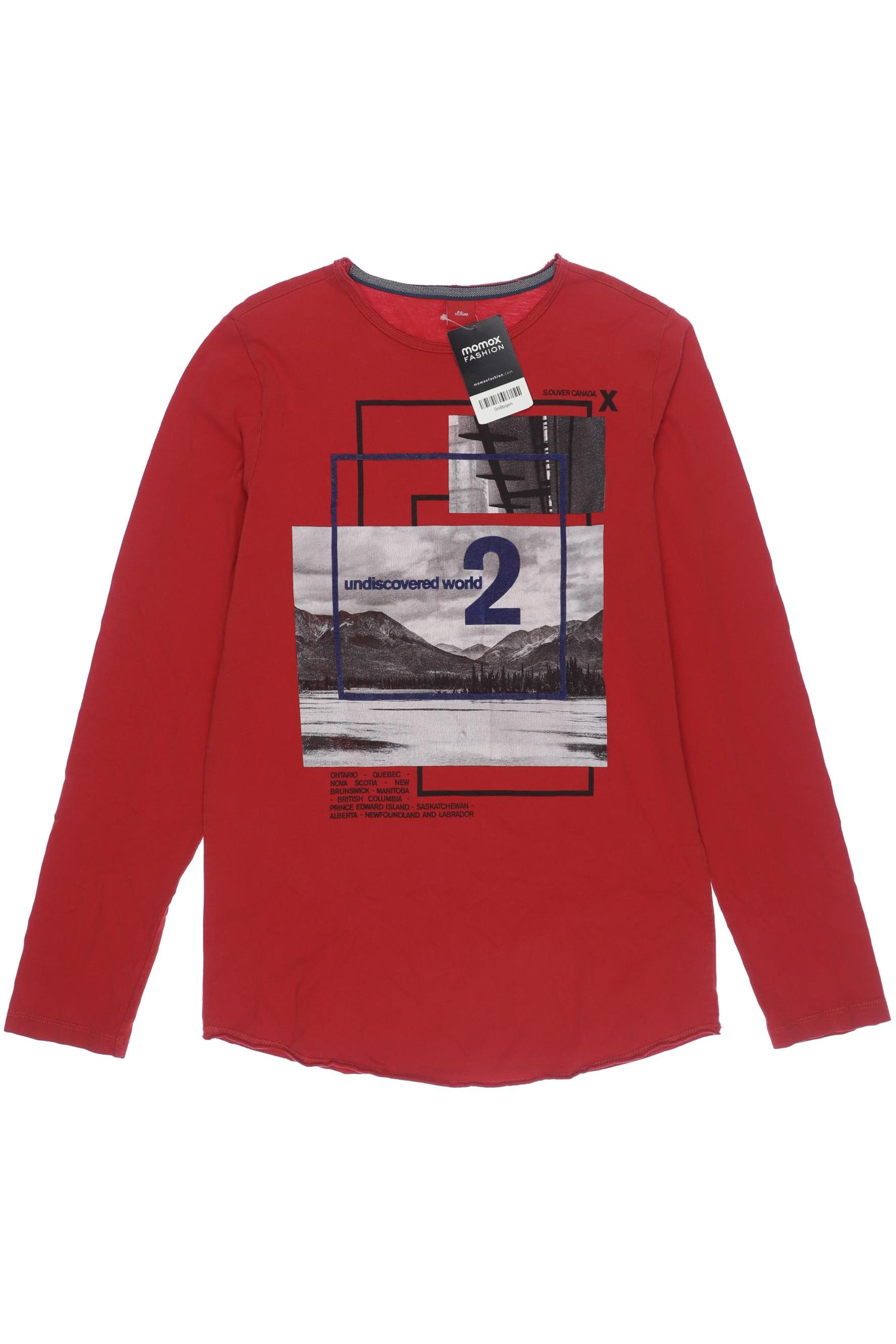 

s.Oliver Herren Langarmshirt, rot, Gr. 176