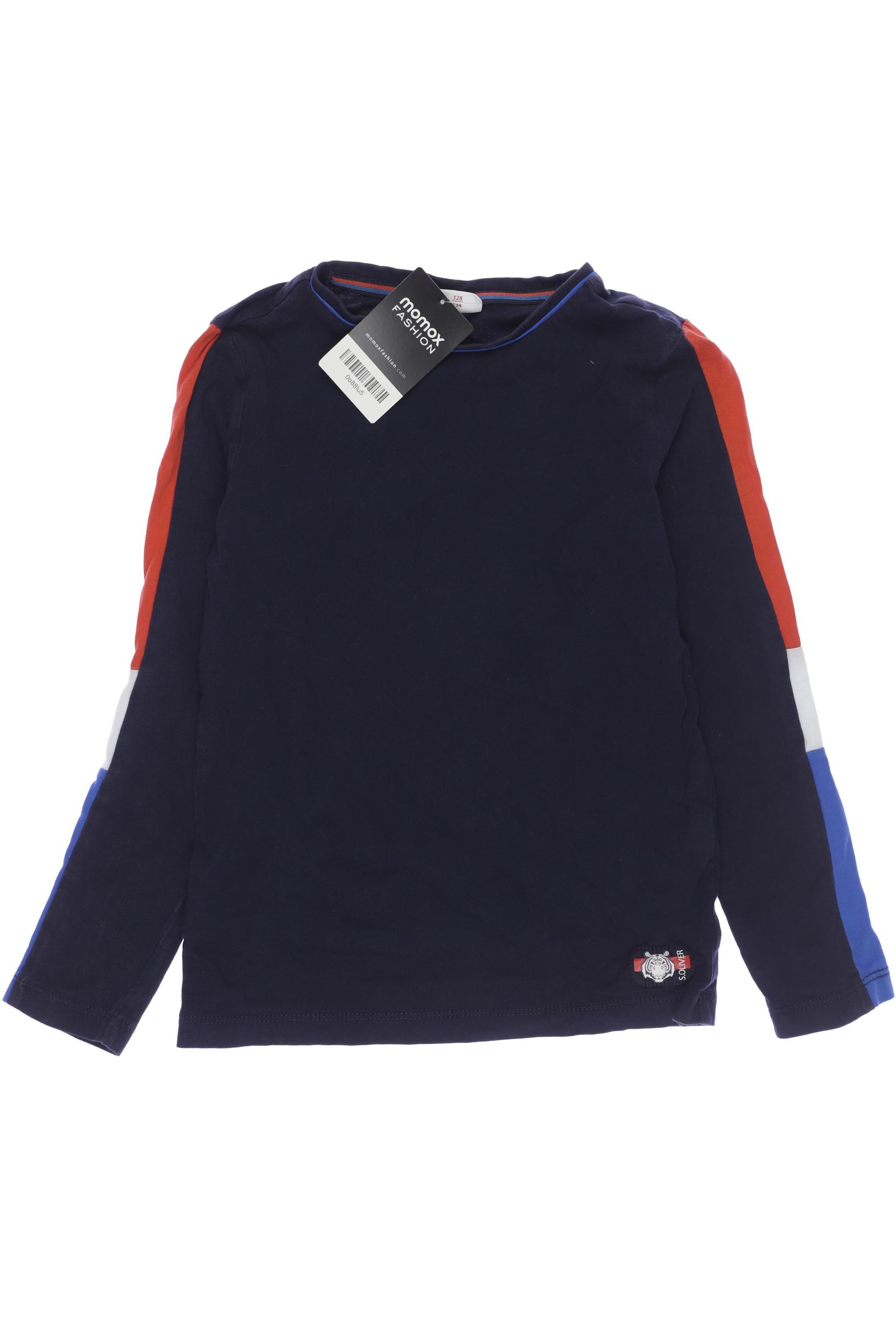 

s.Oliver Herren Langarmshirt, marineblau, Gr. 128