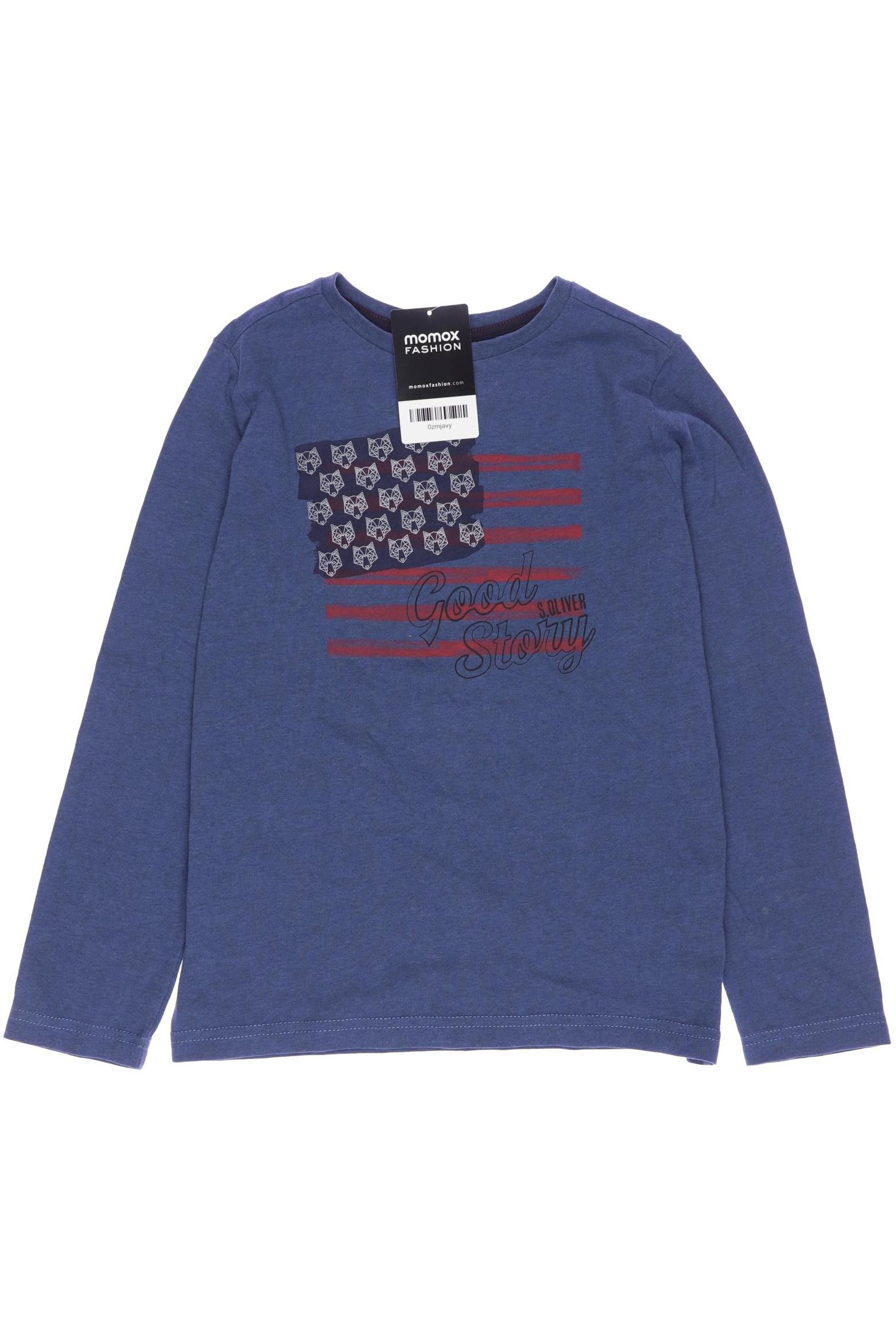 

s.Oliver Herren Langarmshirt, blau, Gr. 128