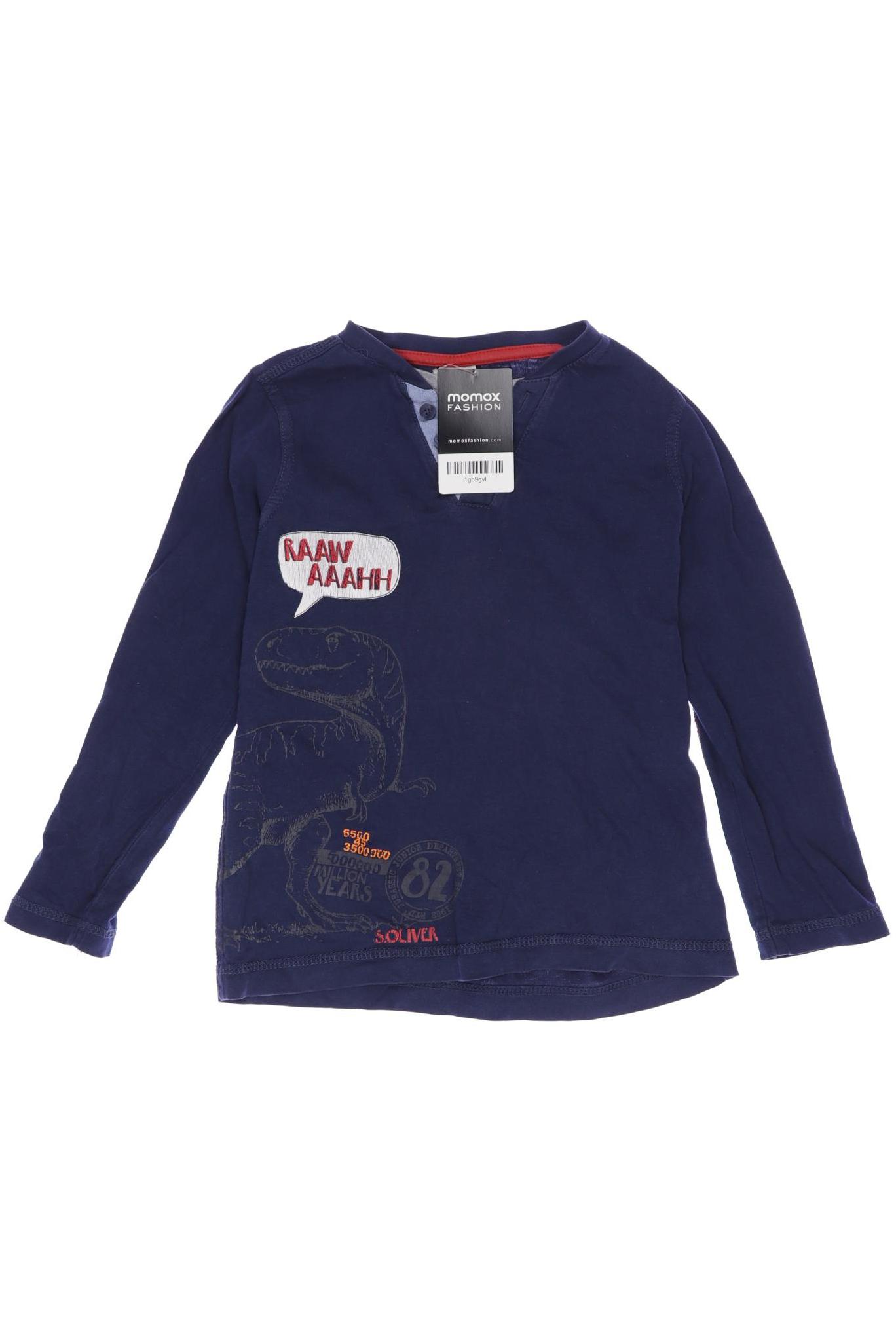 

s.Oliver Herren Langarmshirt, marineblau, Gr. 116