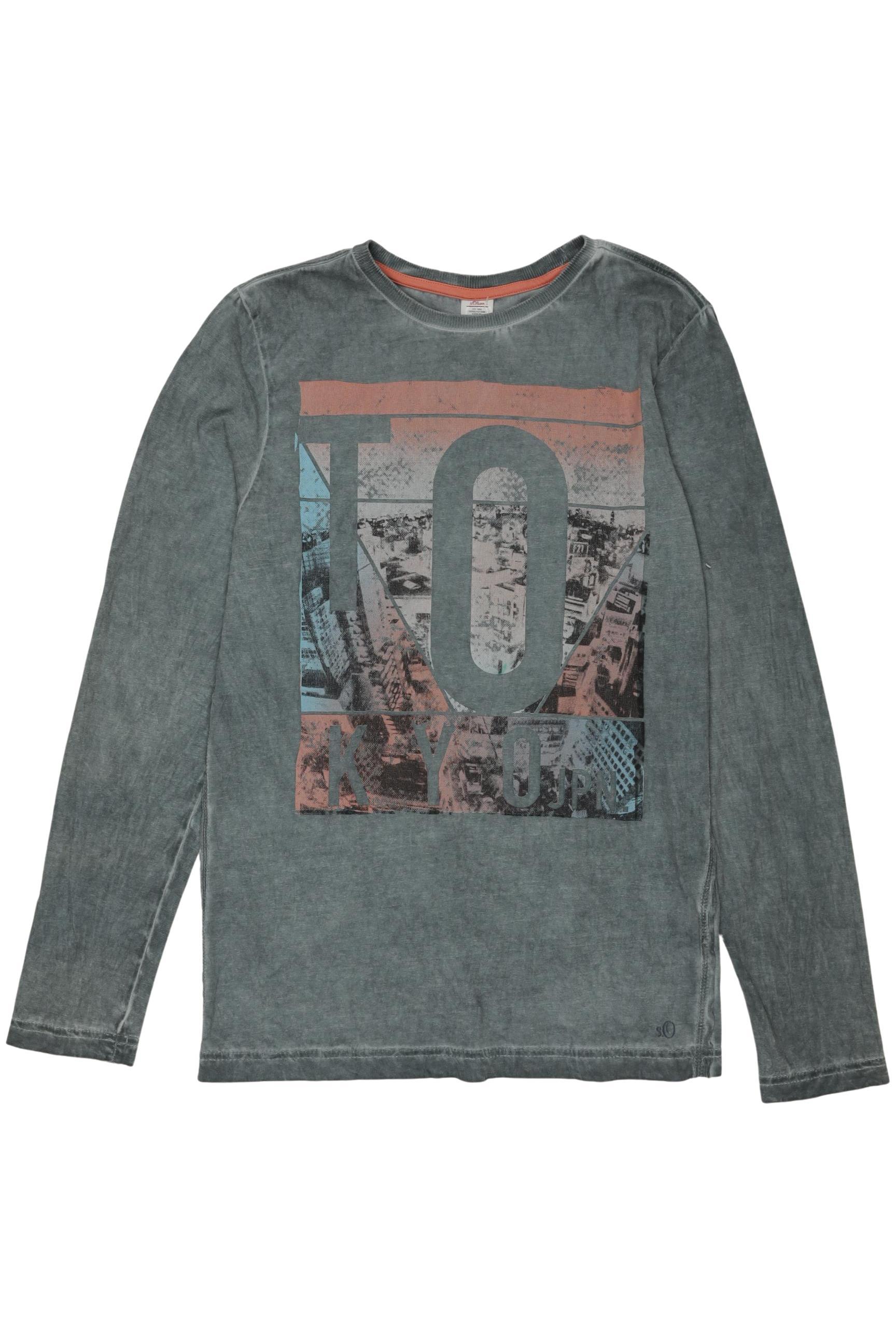 

s.Oliver Jungen Langarmshirt, grau, Gr. 164