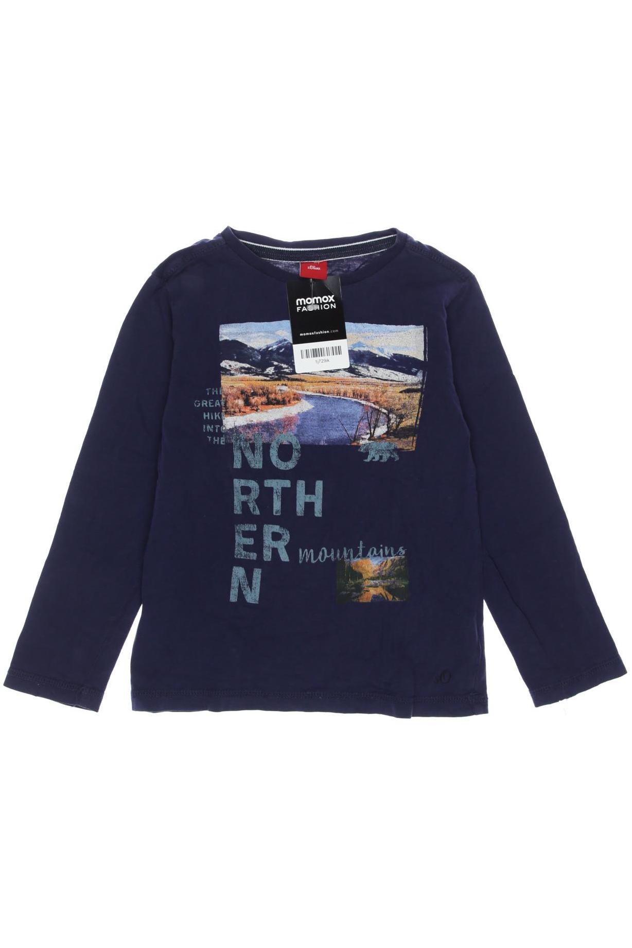

s.Oliver Herren Langarmshirt, marineblau, Gr. 116