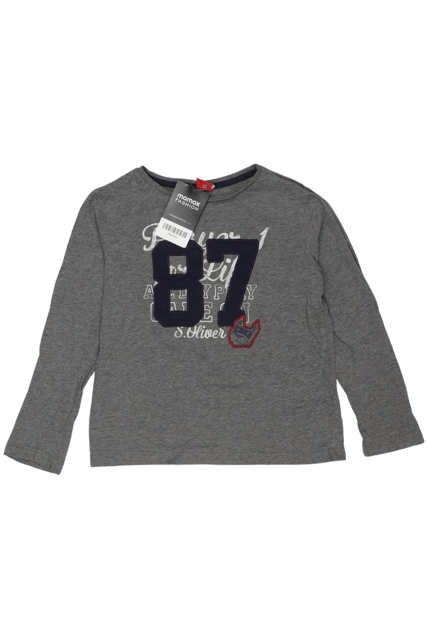 

s.Oliver Jungen Langarmshirt, grau, Gr. 128