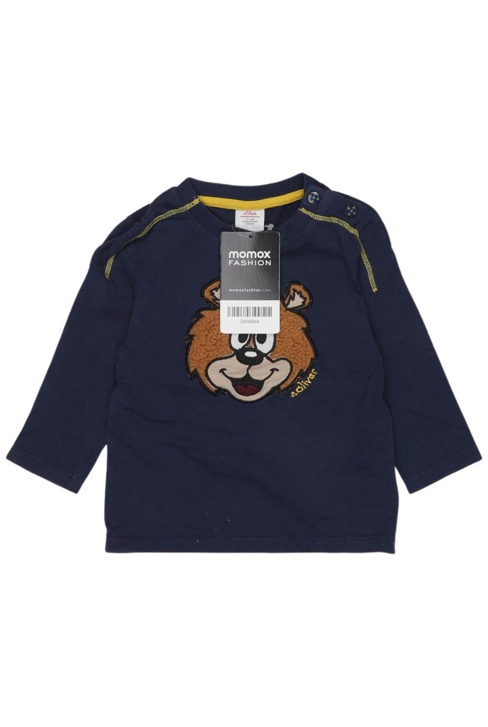 

s.Oliver Jungen Langarmshirt, marineblau, Gr. 74