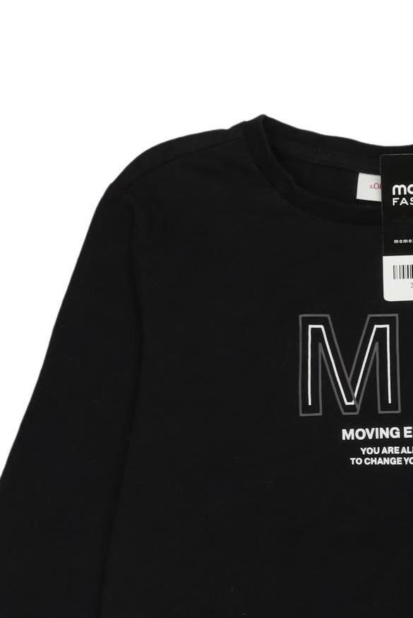 Thumbnail - s.Oliver Jungen Langarmshirt, schwarz, Gr. 140