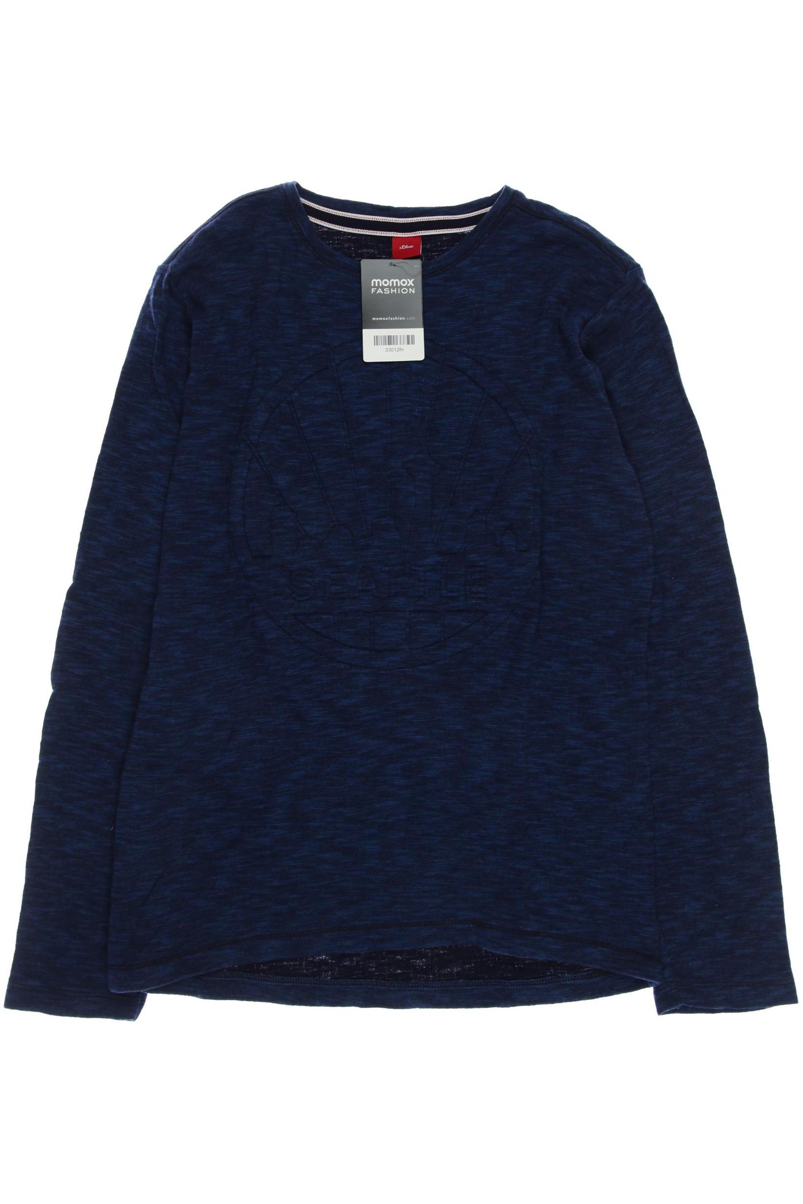 

s.Oliver Herren Langarmshirt, marineblau, Gr. 164