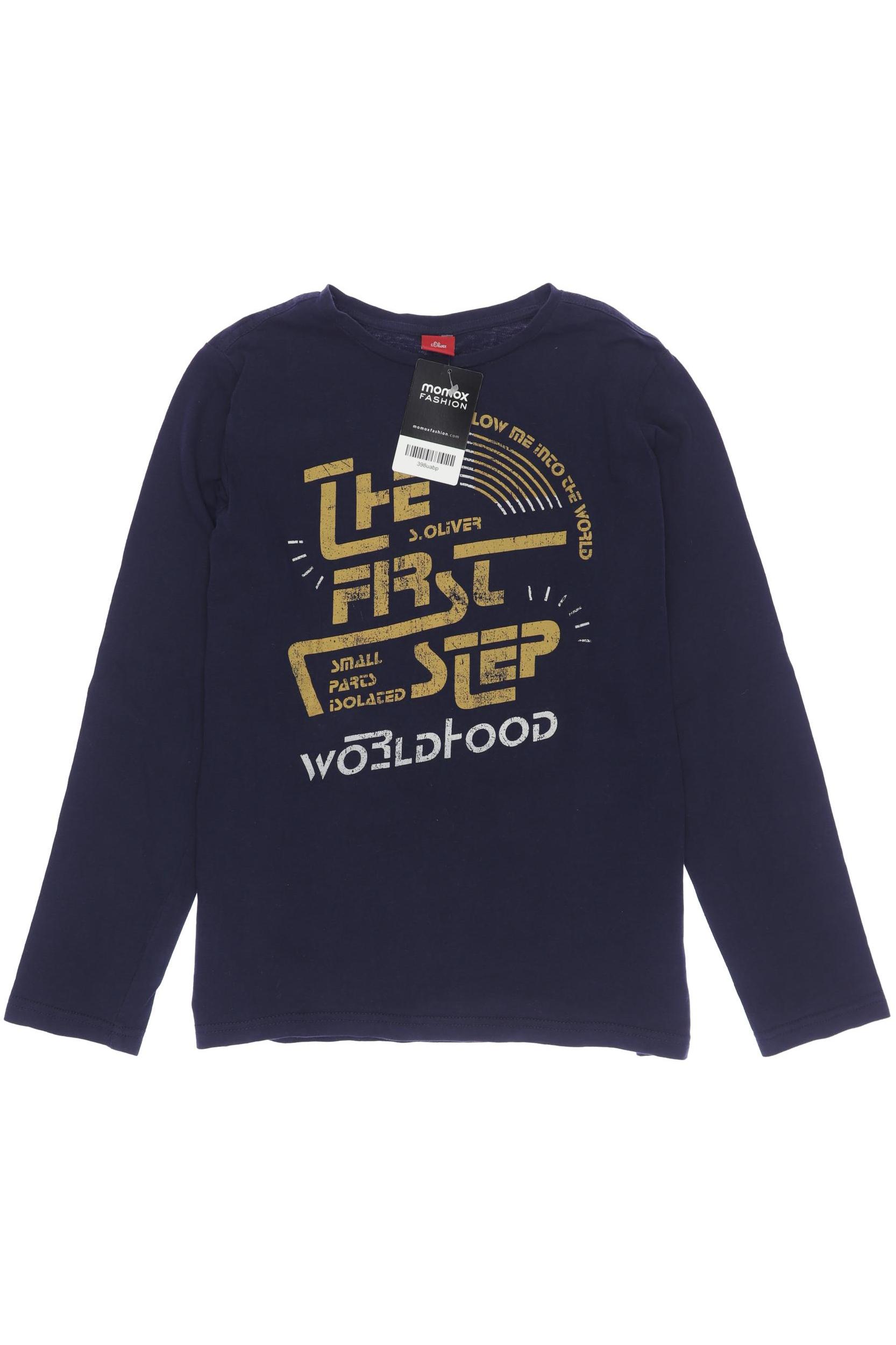 

s.Oliver Herren Langarmshirt, marineblau, Gr. 152
