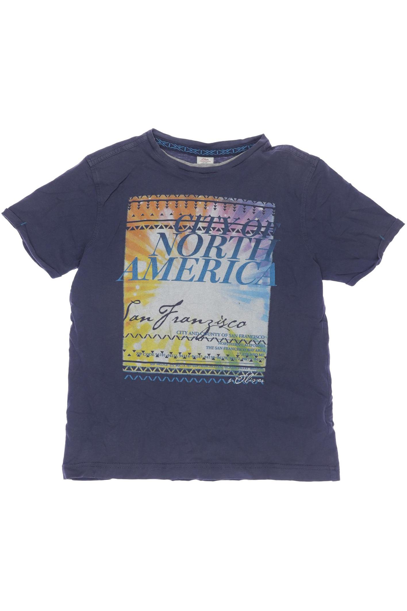 

s.Oliver Herren T-Shirt, marineblau, Gr. 140