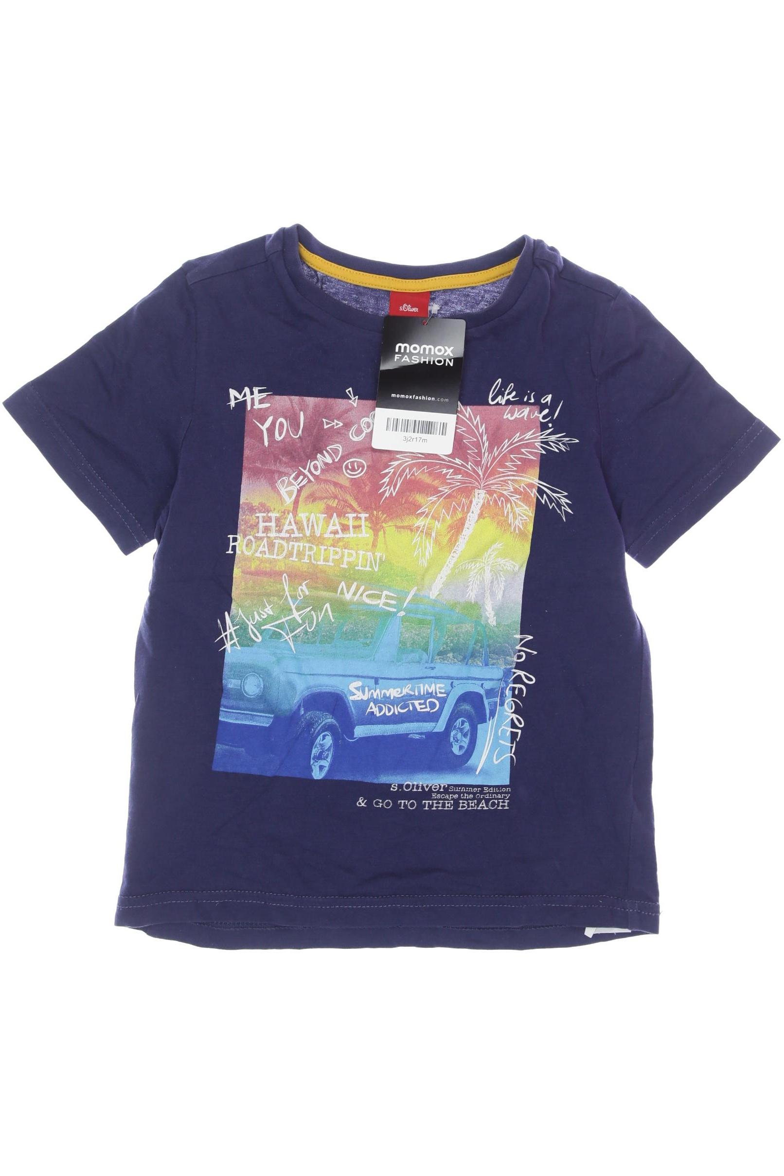 

s.Oliver Herren T-Shirt, marineblau, Gr. 116