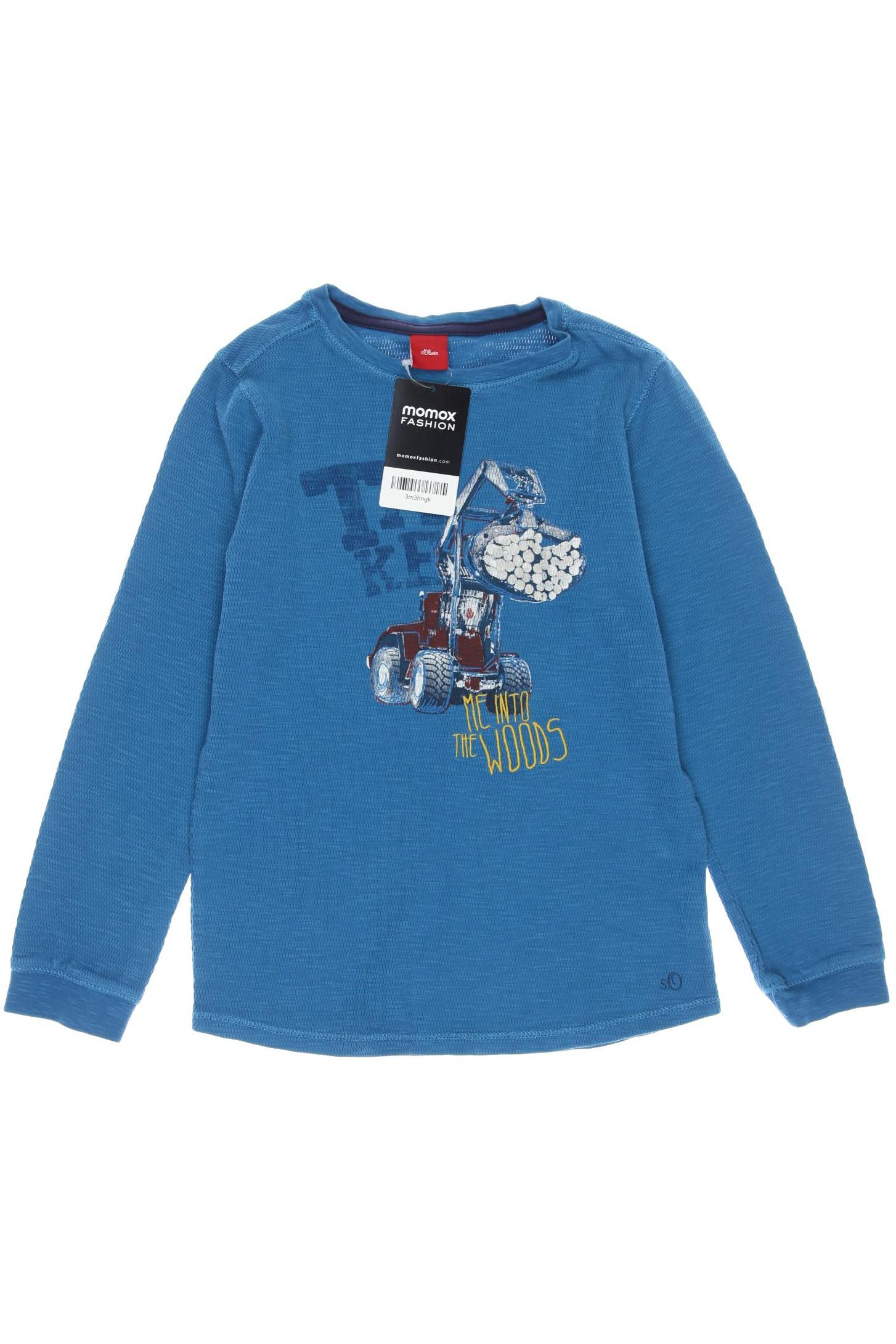 

s.Oliver Herren Langarmshirt, blau, Gr. 140