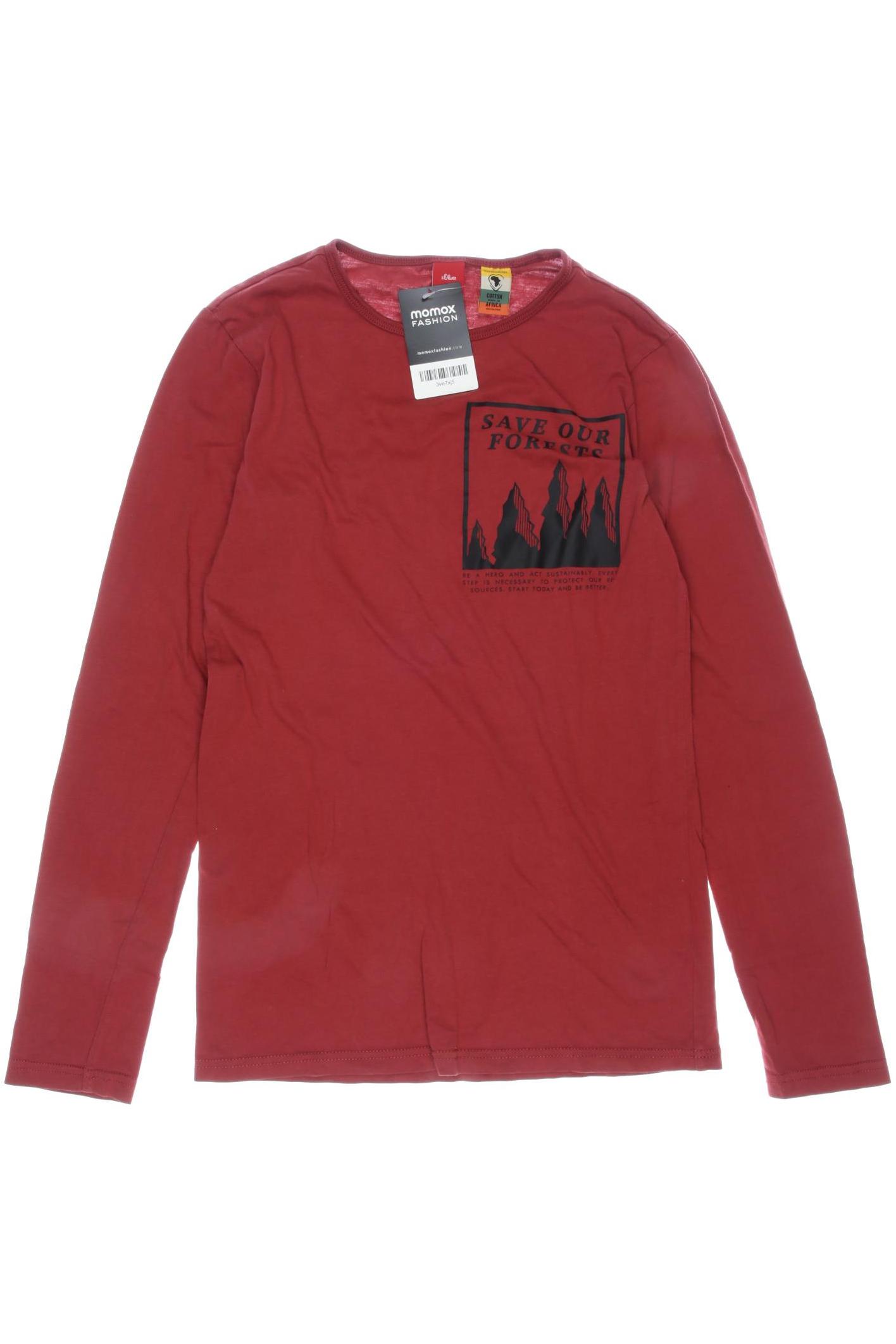 

s.Oliver Herren Langarmshirt, rot, Gr. 176