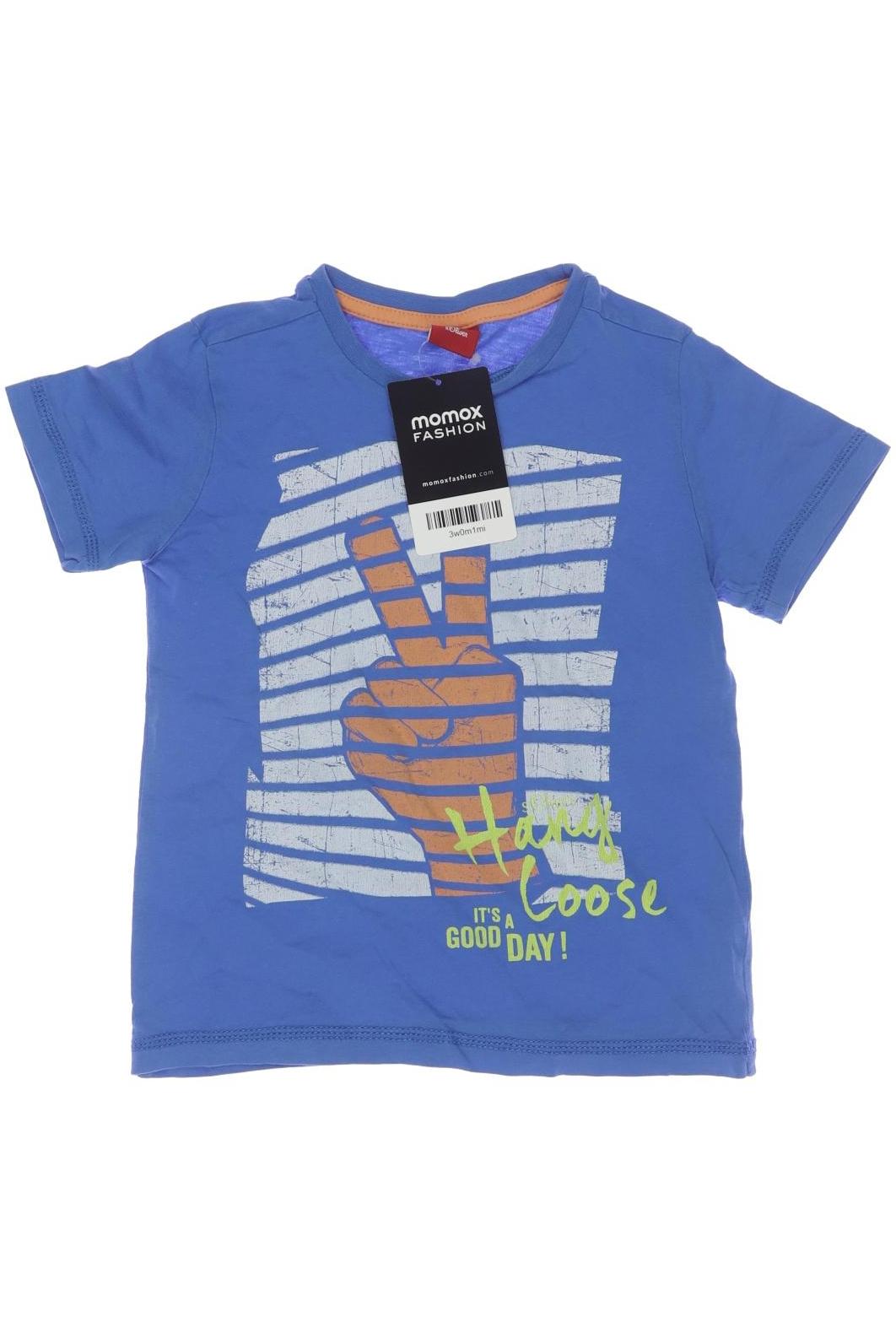 

s.Oliver Herren T-Shirt, blau, Gr. 92