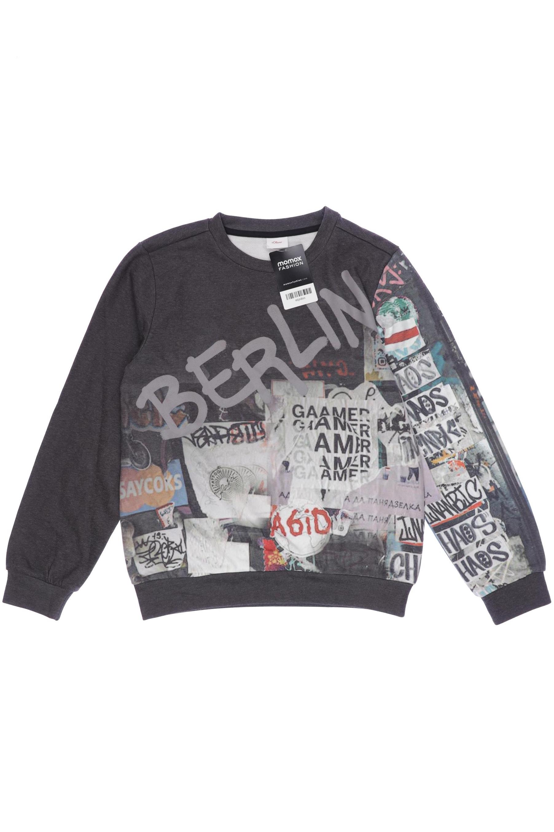 

s.Oliver Herren Hoodies & Sweater, grau, Gr. 152
