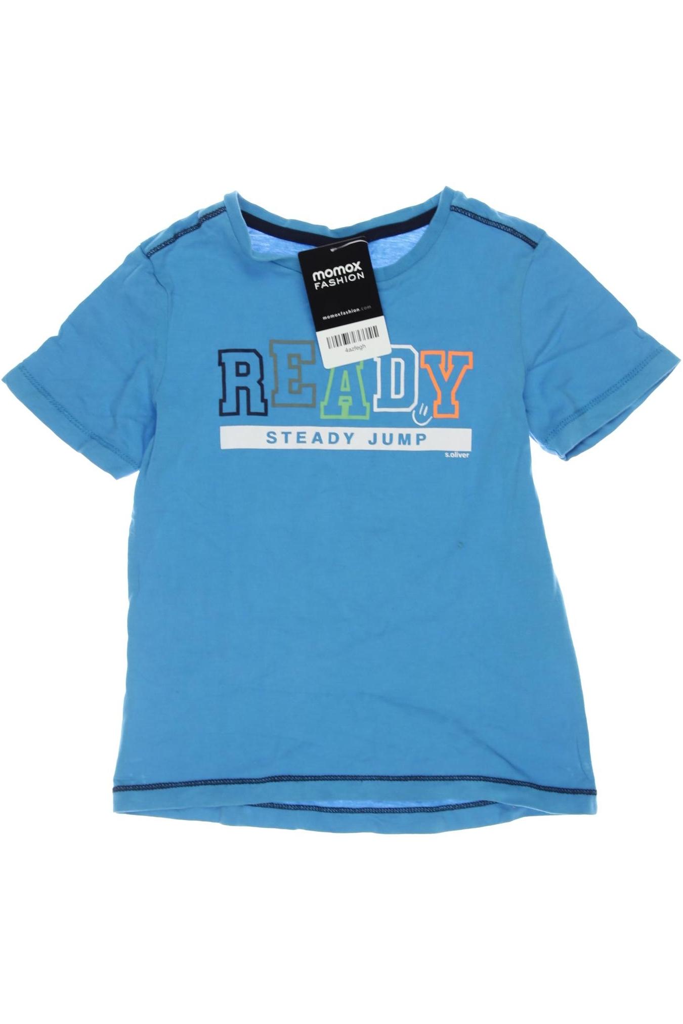 

s.Oliver Herren T-Shirt, blau, Gr. 116