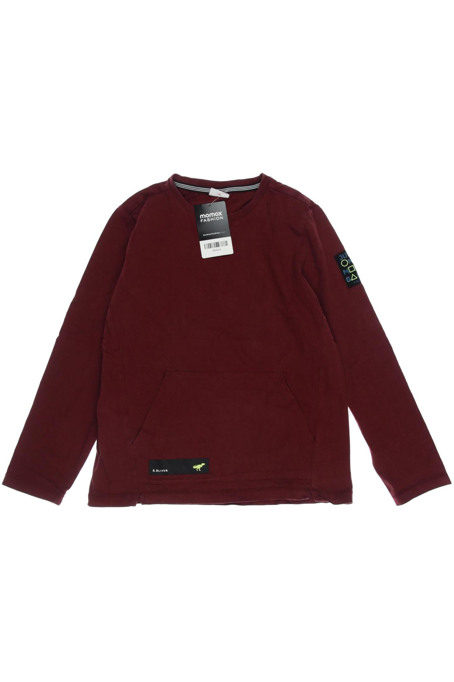 

s.Oliver Herren Langarmshirt, bordeaux, Gr. 140