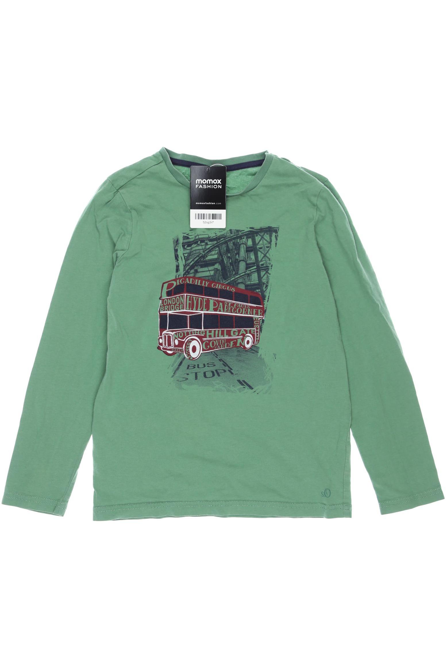

s.Oliver Herren Langarmshirt, grün, Gr. 140