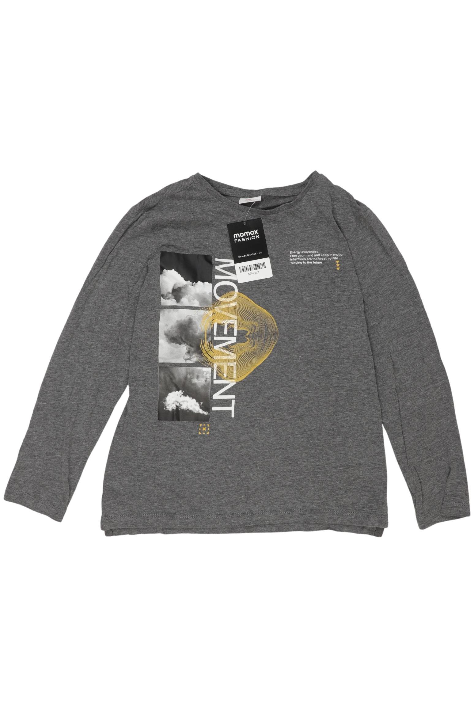 

s.Oliver Jungen Langarmshirt, grau, Gr. 140