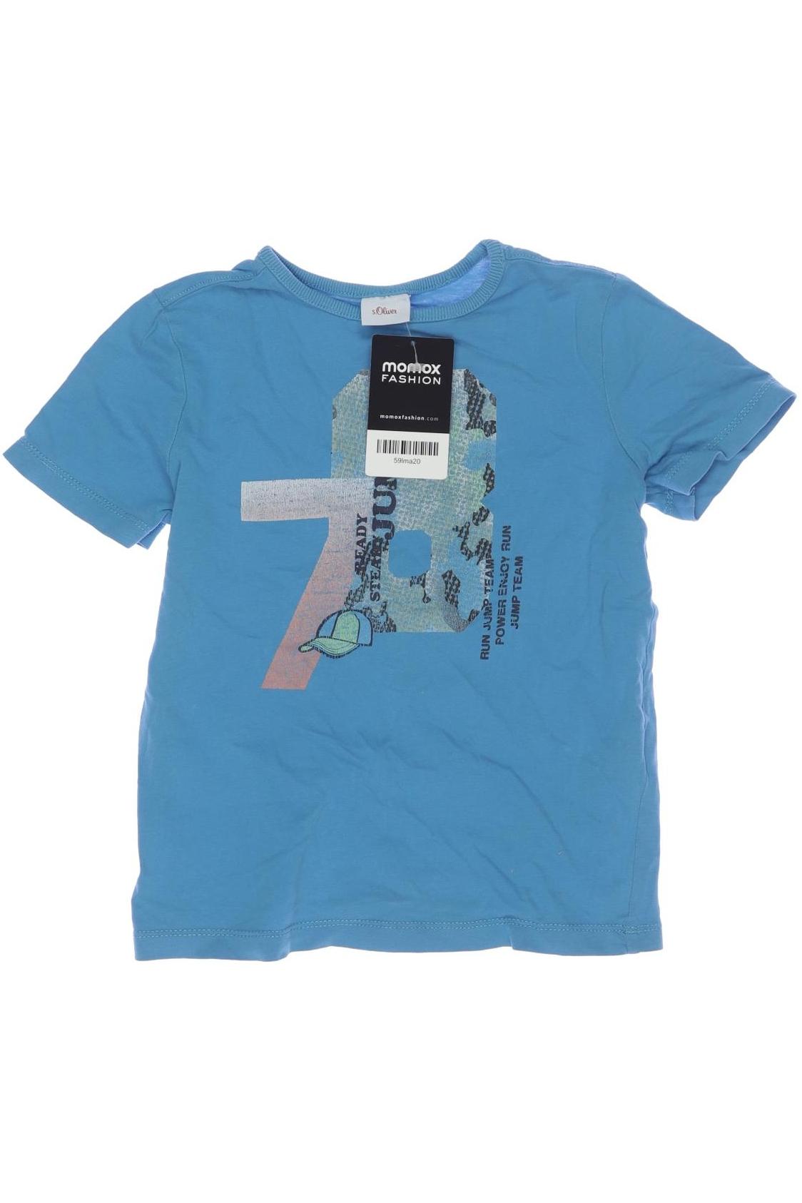 

s.Oliver Herren T-Shirt, blau, Gr. 116