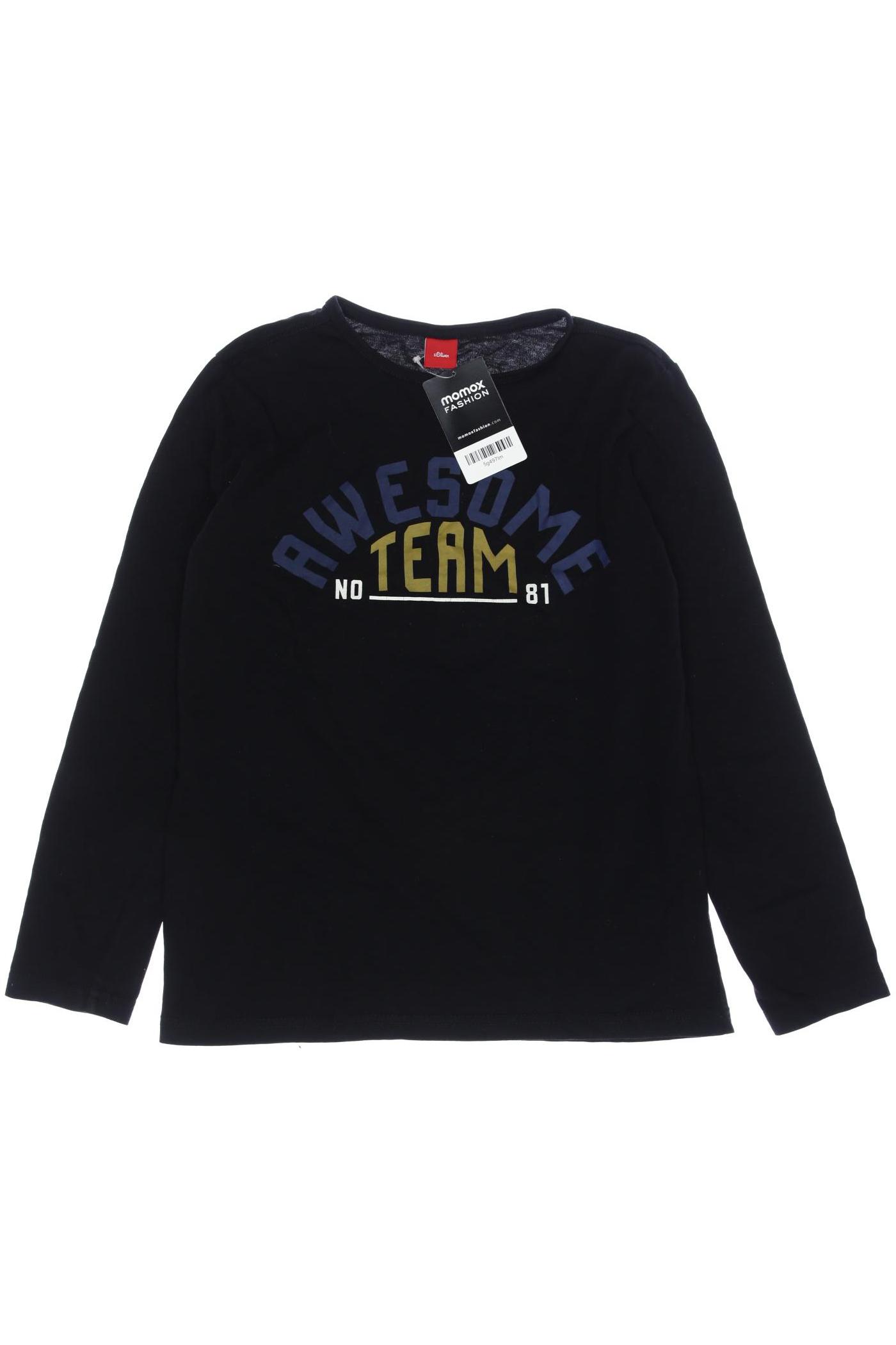 

s.Oliver Herren Langarmshirt, schwarz, Gr. 152