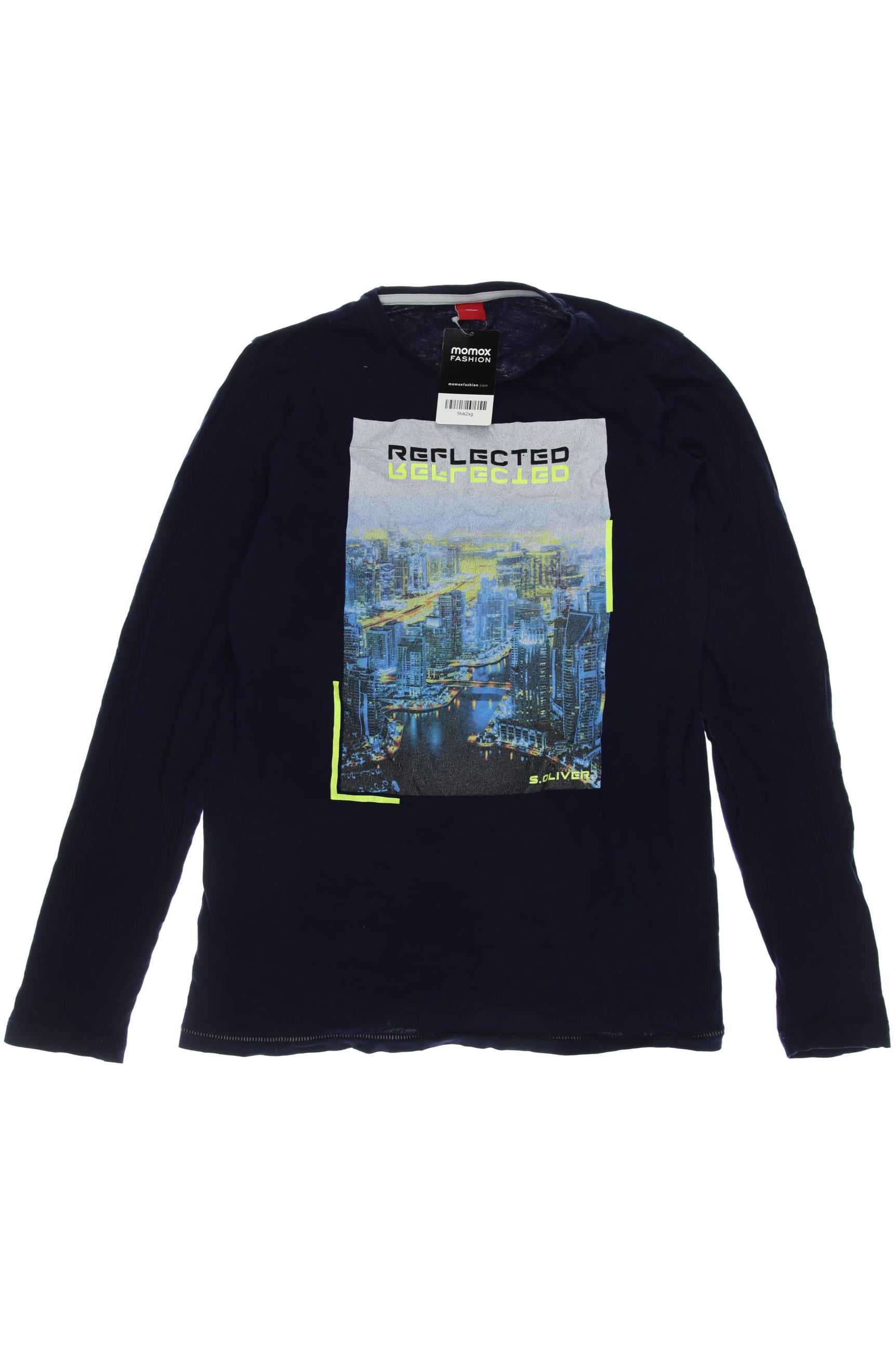 

s.Oliver Herren Langarmshirt, marineblau, Gr. 176