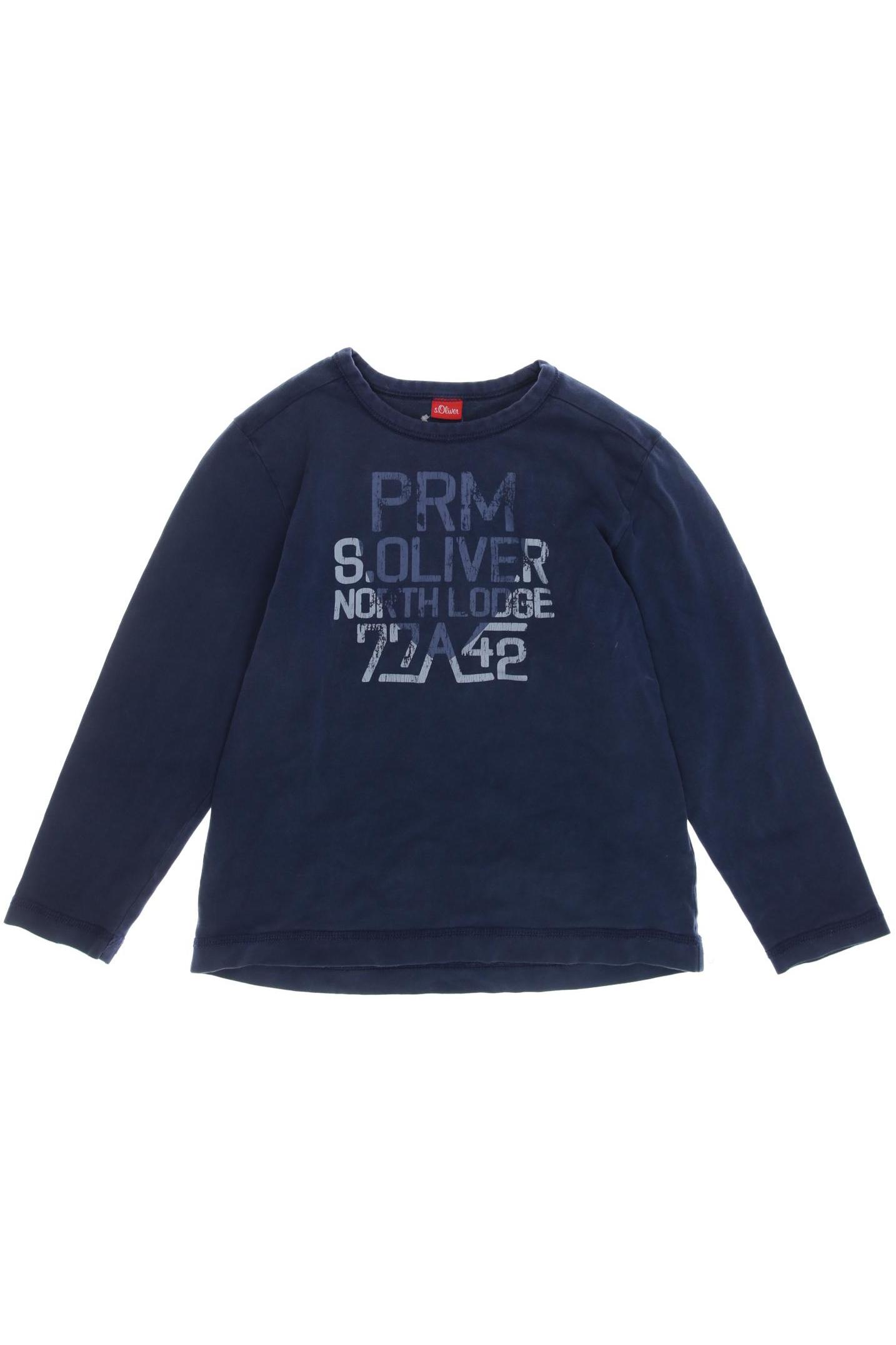 

s.Oliver Herren Langarmshirt, marineblau, Gr. 122