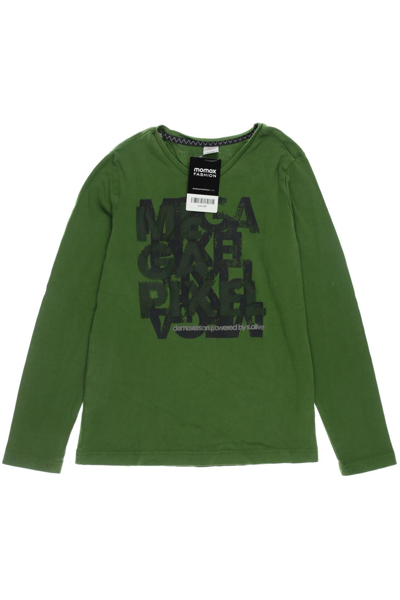 

s.Oliver Herren Langarmshirt, grün, Gr. 152