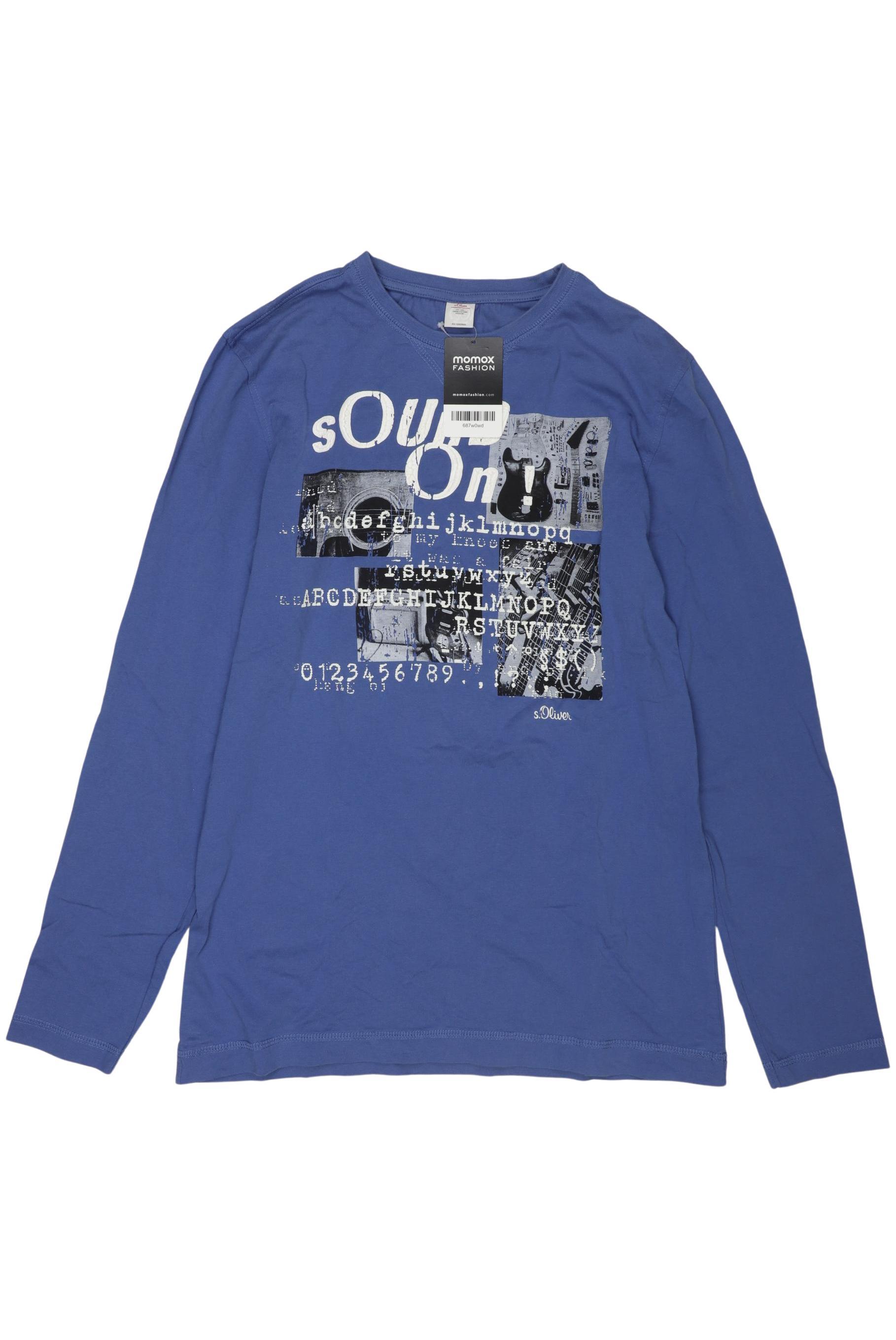 

s.Oliver Jungen Langarmshirt, blau, Gr. 176