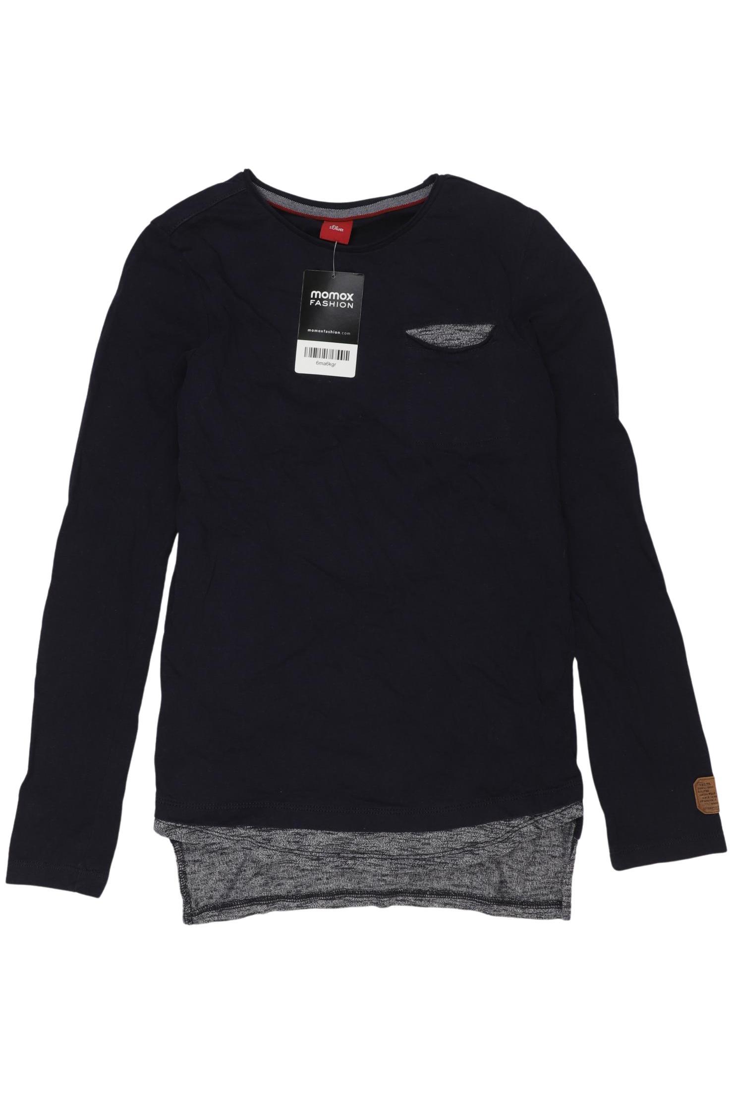 

s.Oliver Jungen Langarmshirt, marineblau, Gr. 152