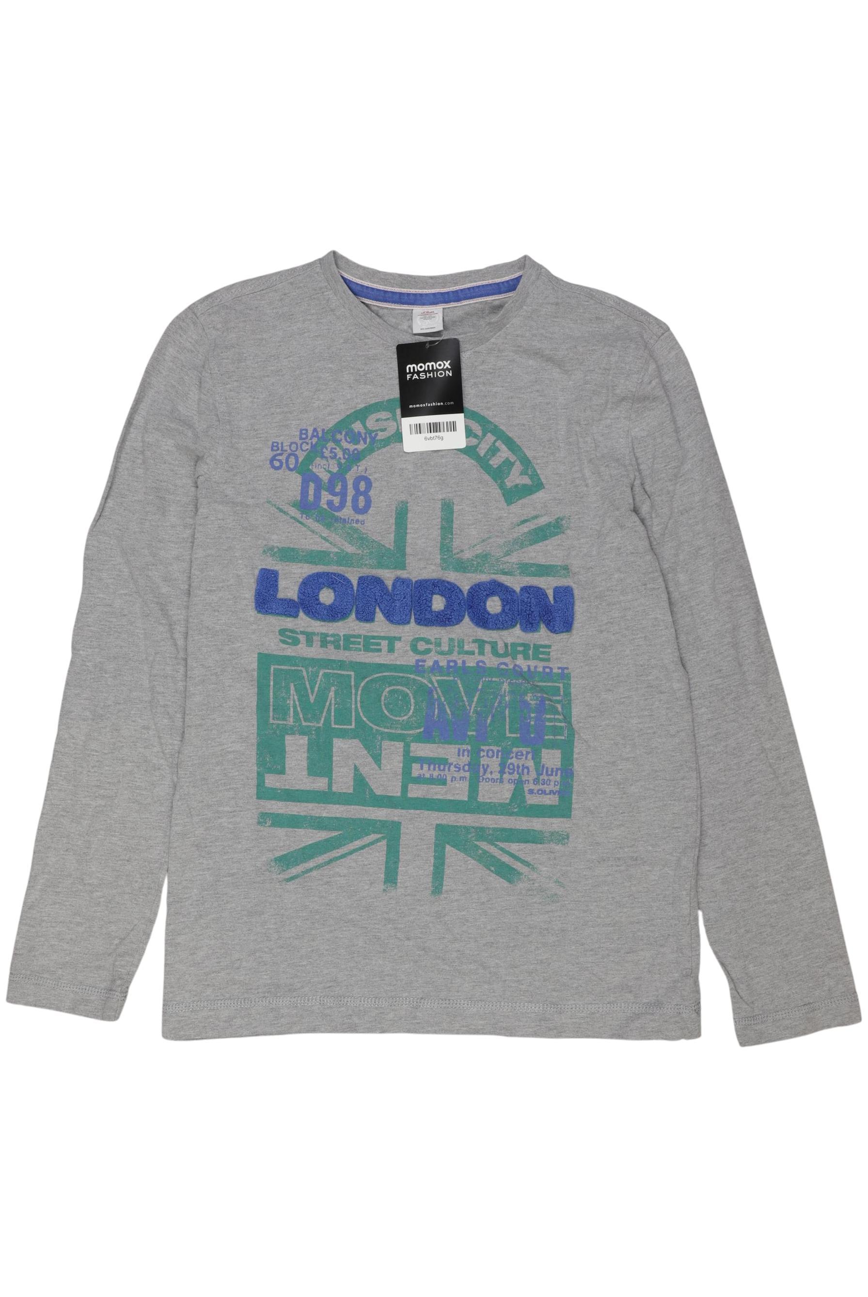 

s.Oliver Jungen Langarmshirt, grau, Gr. 164