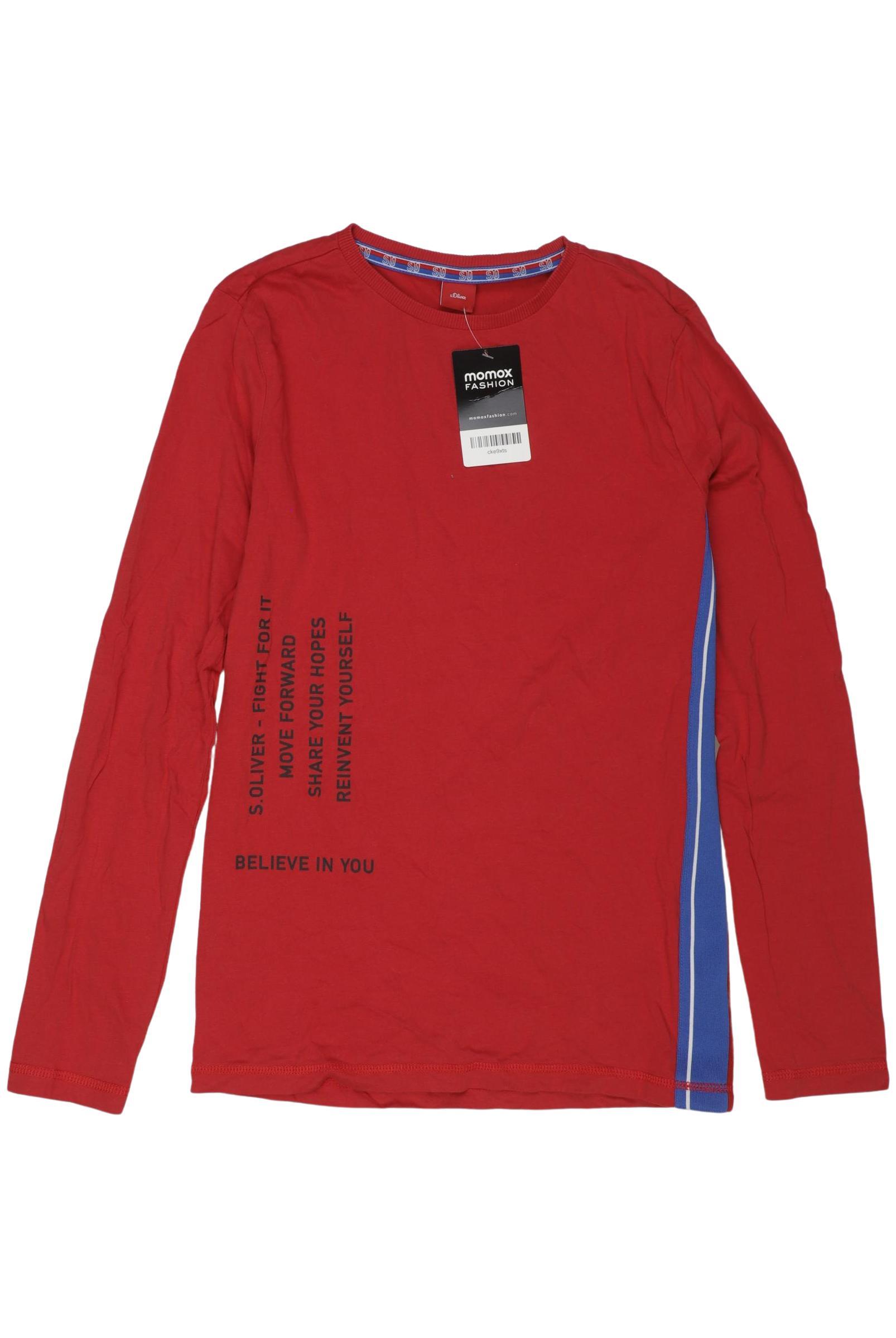 

s.Oliver Jungen Langarmshirt, rot, Gr. 164