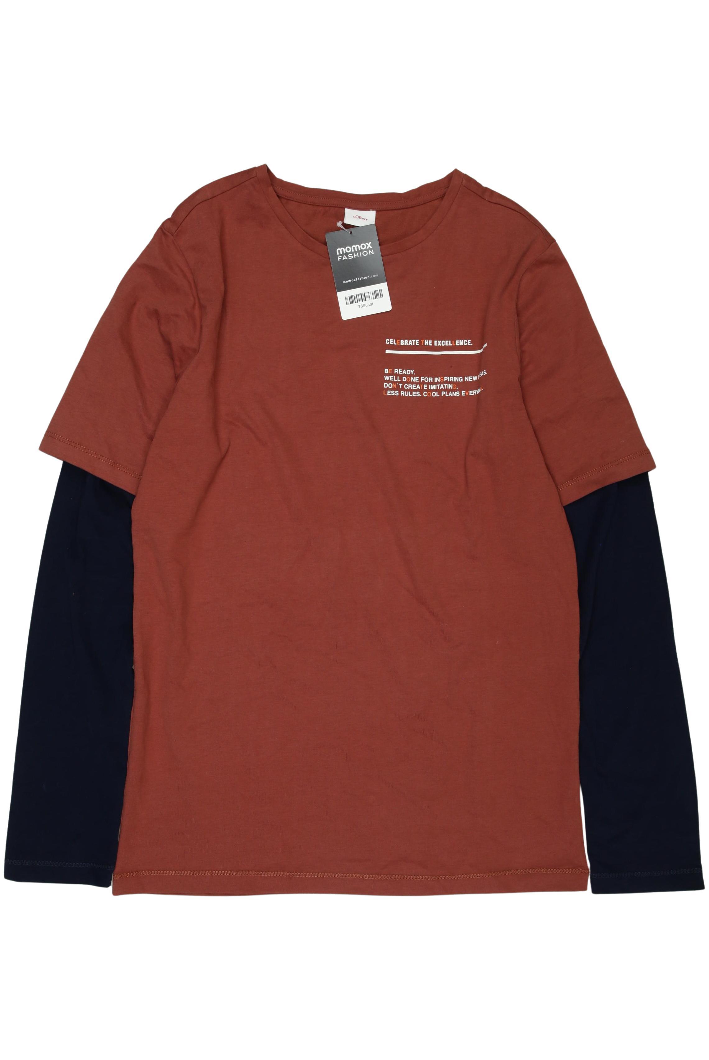 

s.Oliver Herren Langarmshirt, rot, Gr. 176
