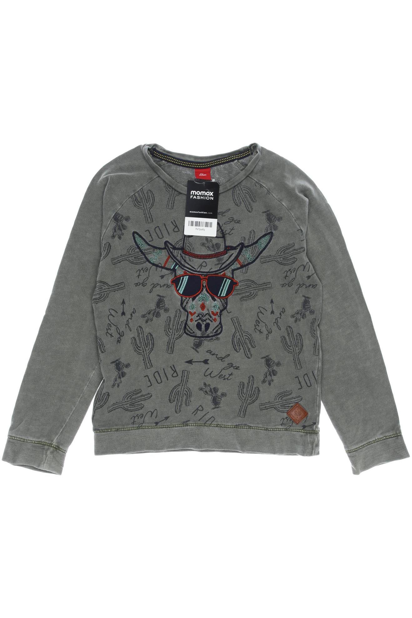 

s.Oliver Herren Hoodies & Sweater, grau, Gr. 128
