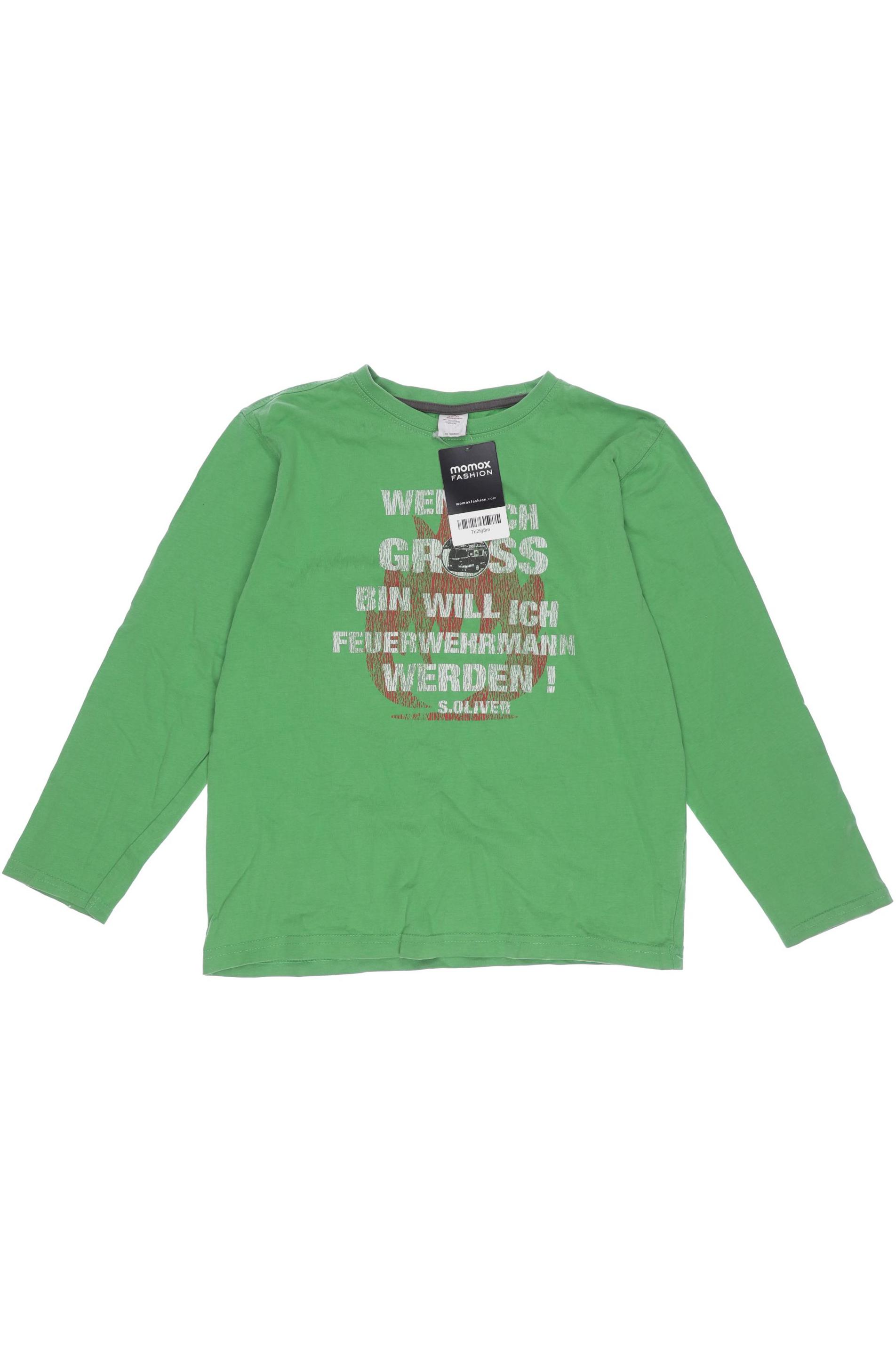 

s.Oliver Herren Langarmshirt, grün, Gr. 128