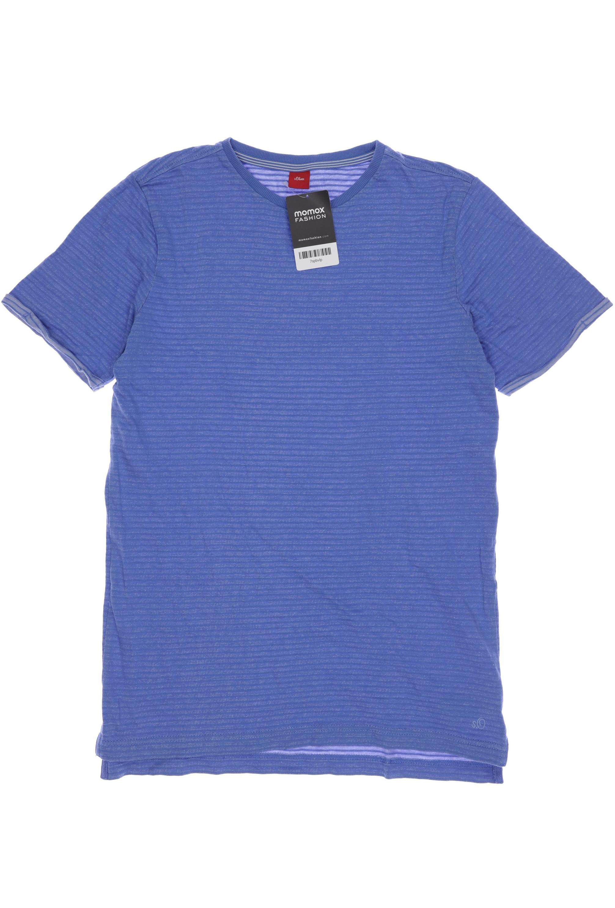 

s.Oliver Herren T-Shirt, blau, Gr. 176