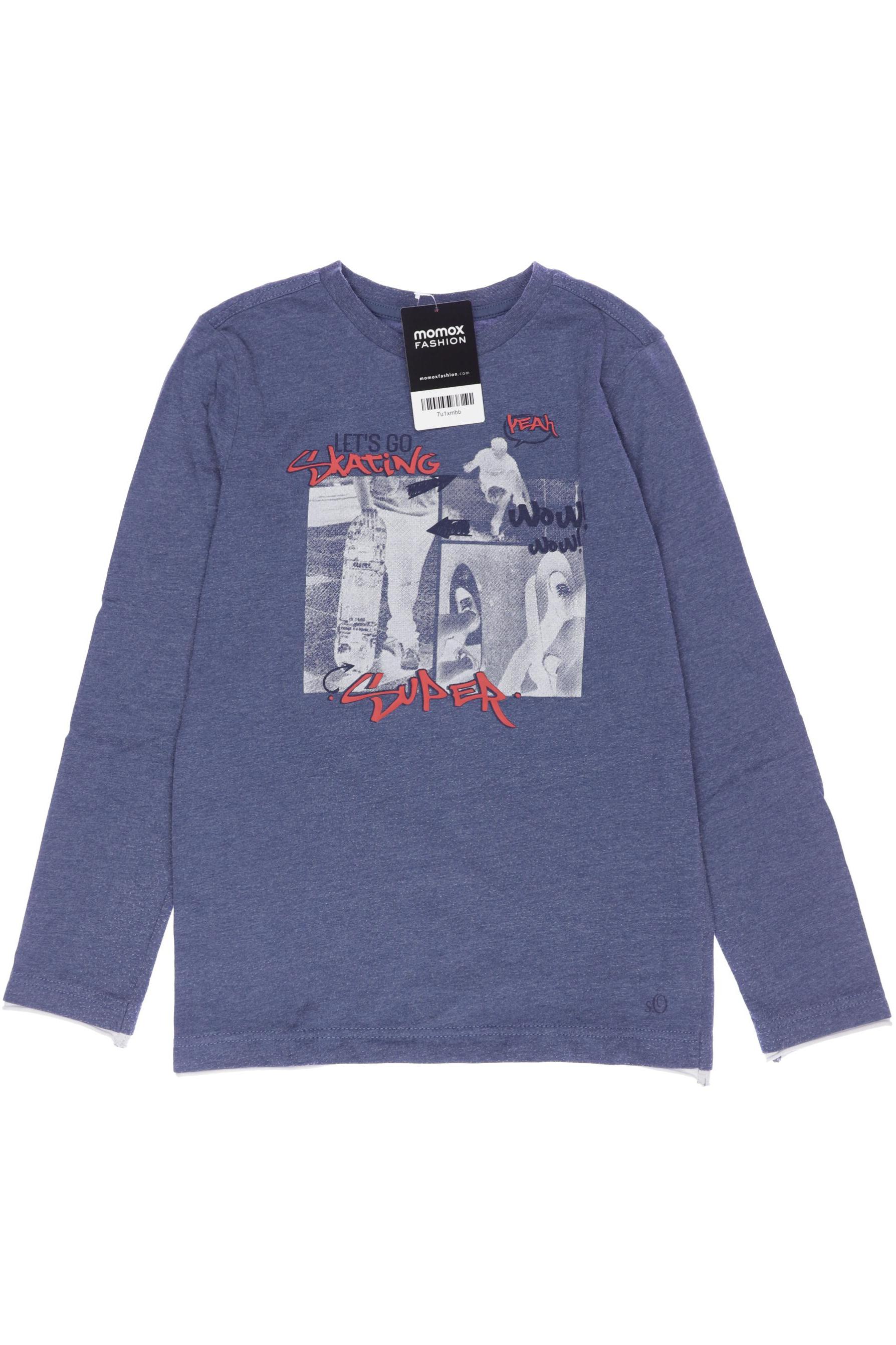 

s.Oliver Herren Langarmshirt, blau, Gr. 140