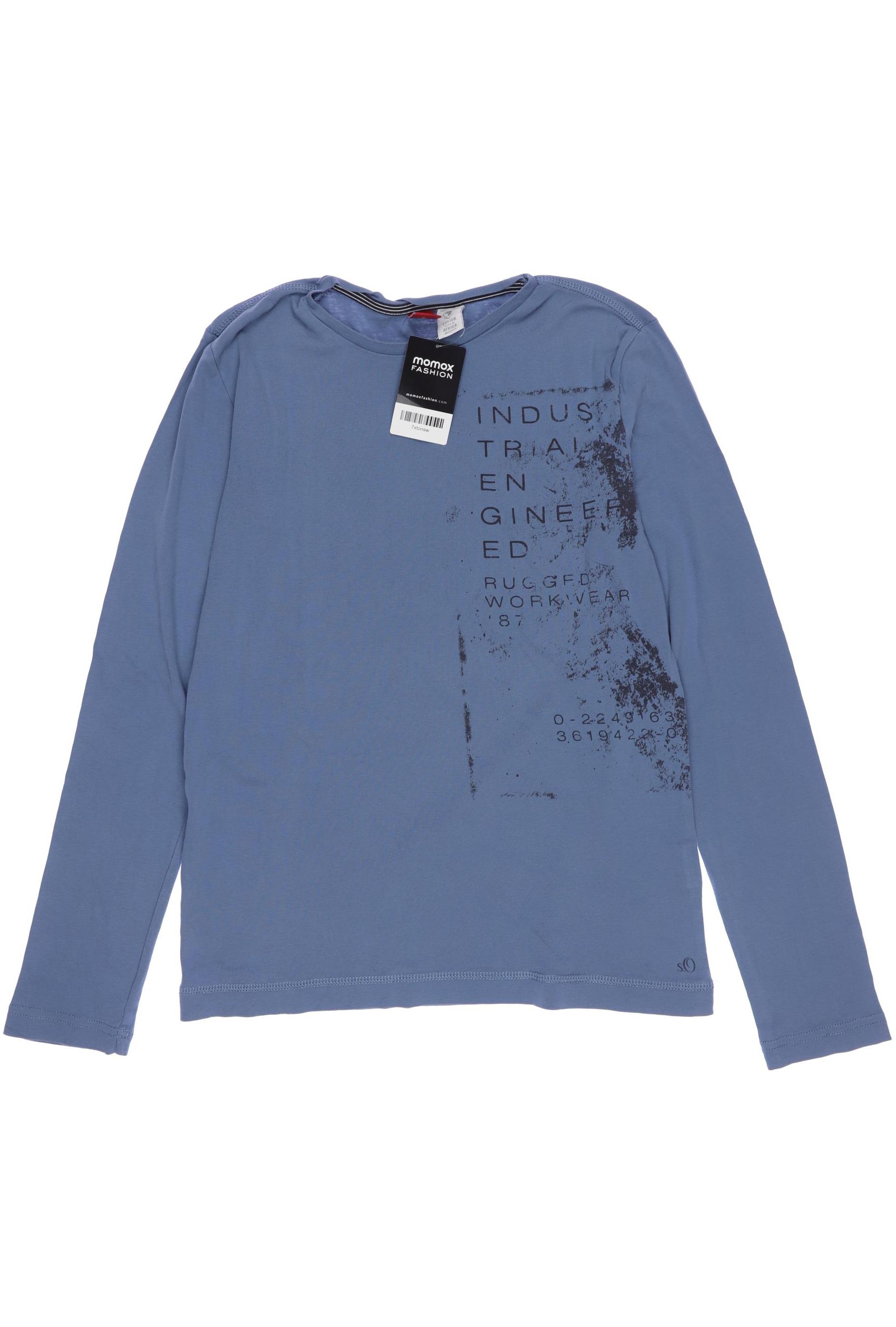 

s.Oliver Herren Langarmshirt, blau, Gr. 176