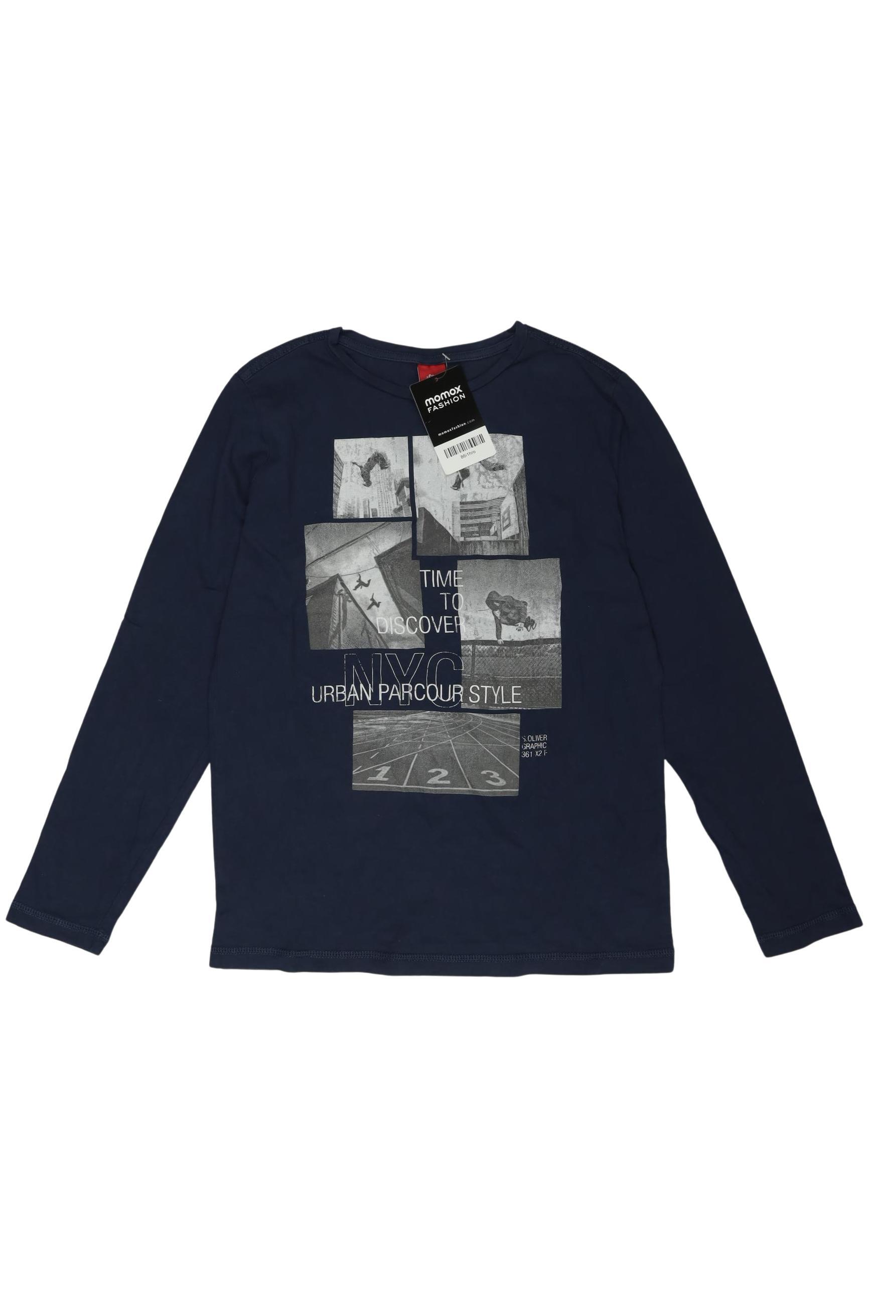 

s.Oliver Jungen Langarmshirt, marineblau, Gr. 152